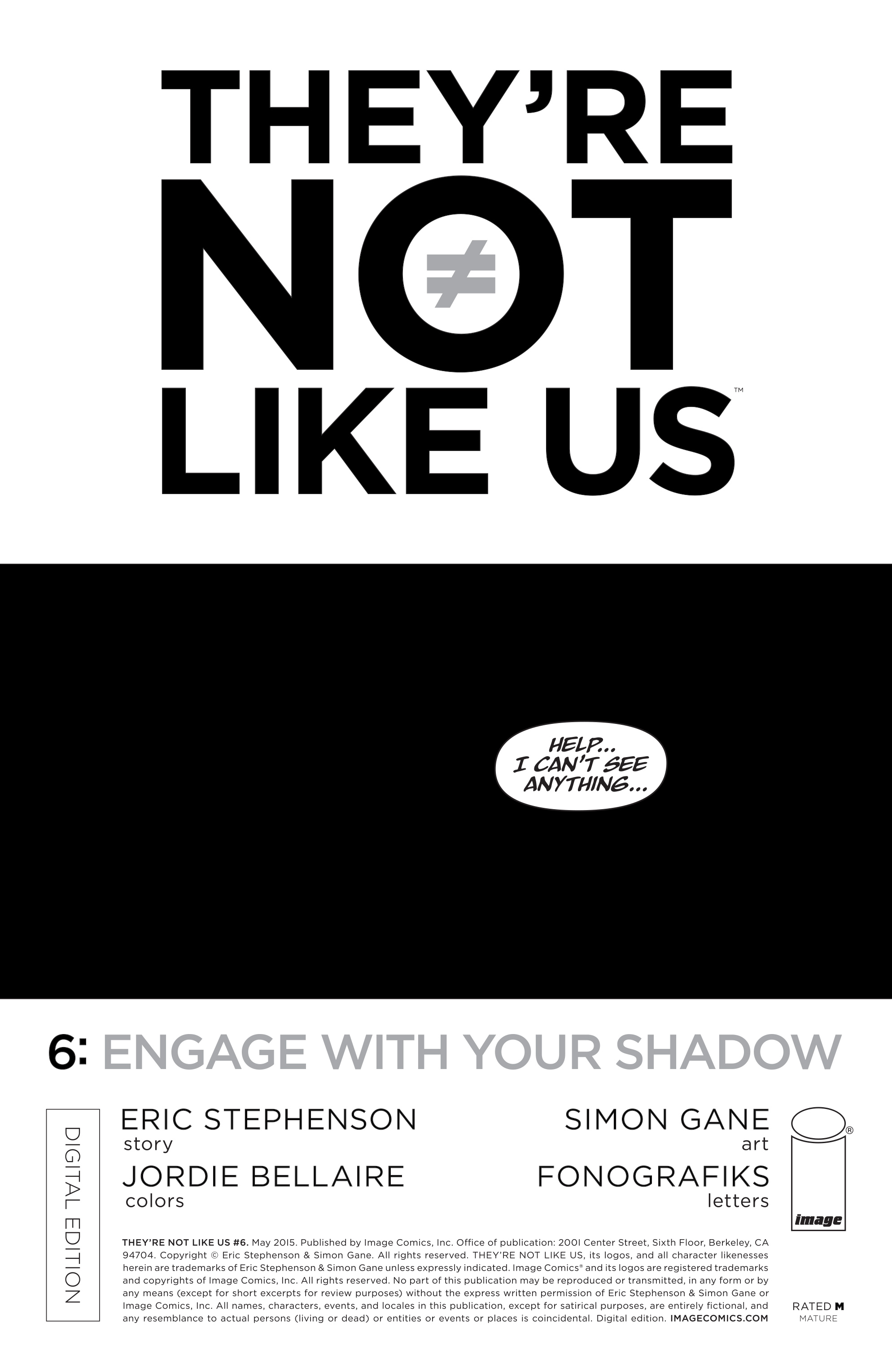 Read online They're Not Like Us comic -  Issue #6 - 1