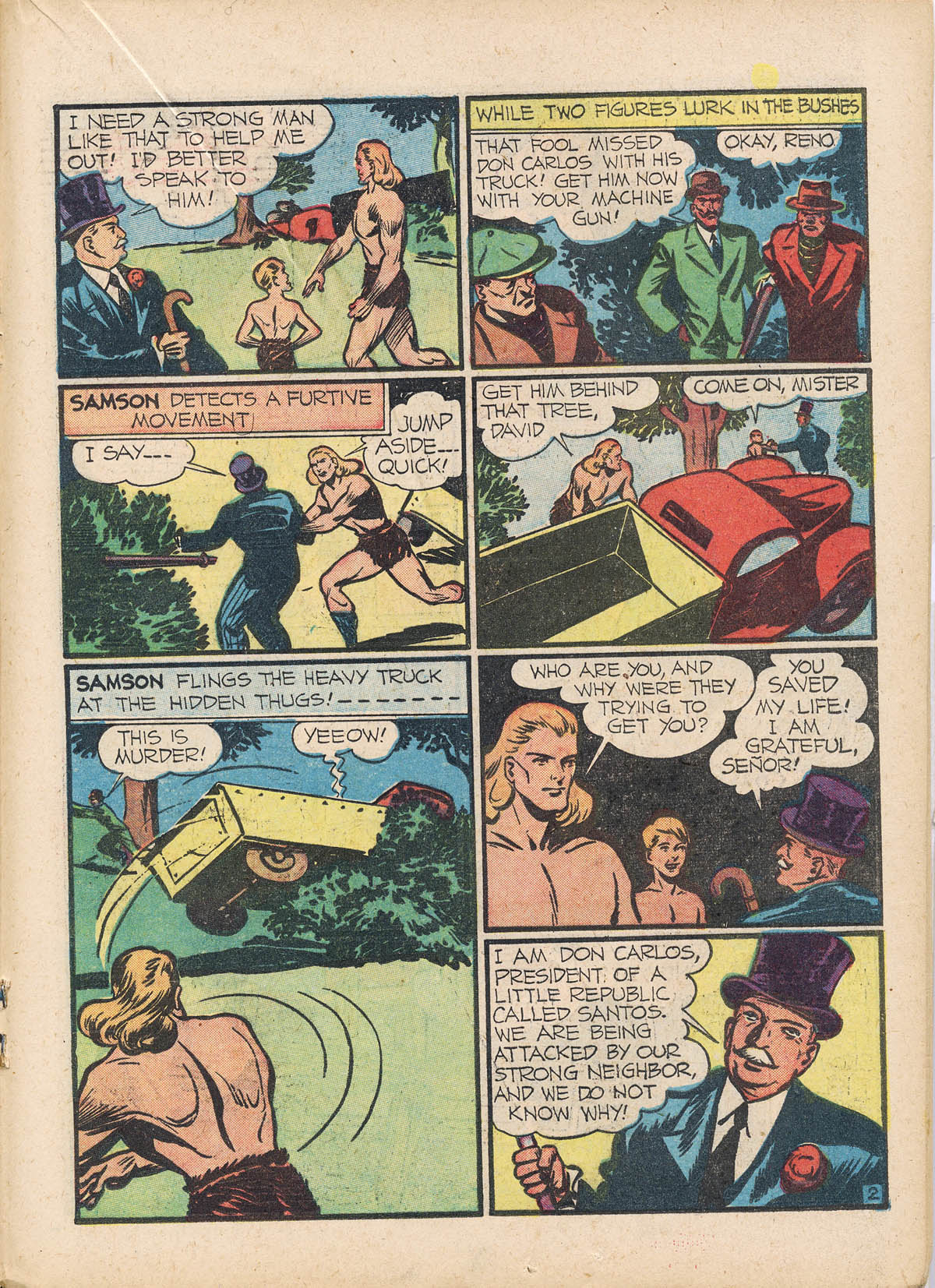 Read online Samson (1940) comic -  Issue #3 - 36