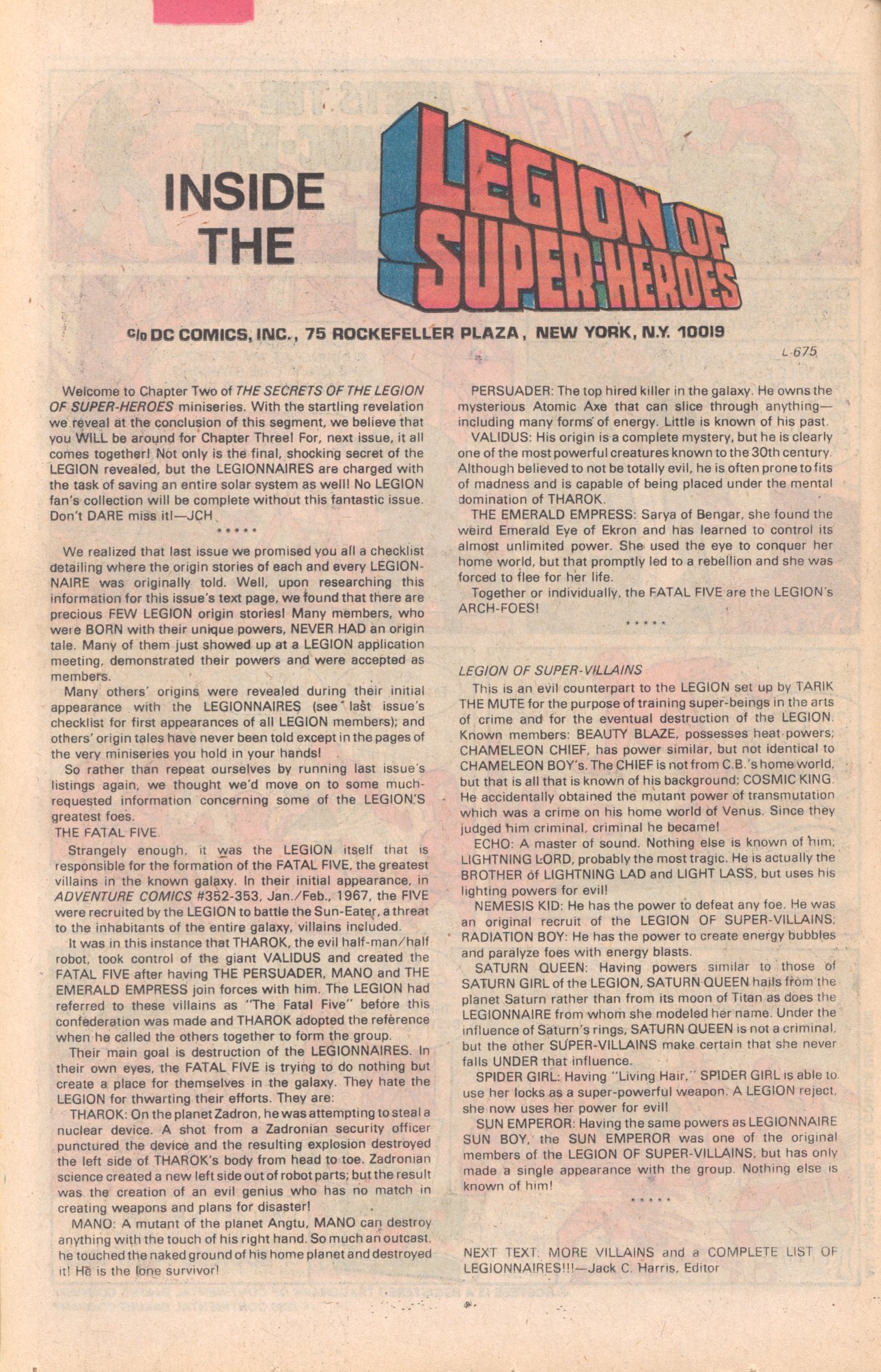 Read online Secrets of the Legion of Super-Heroes comic -  Issue #2 - 11