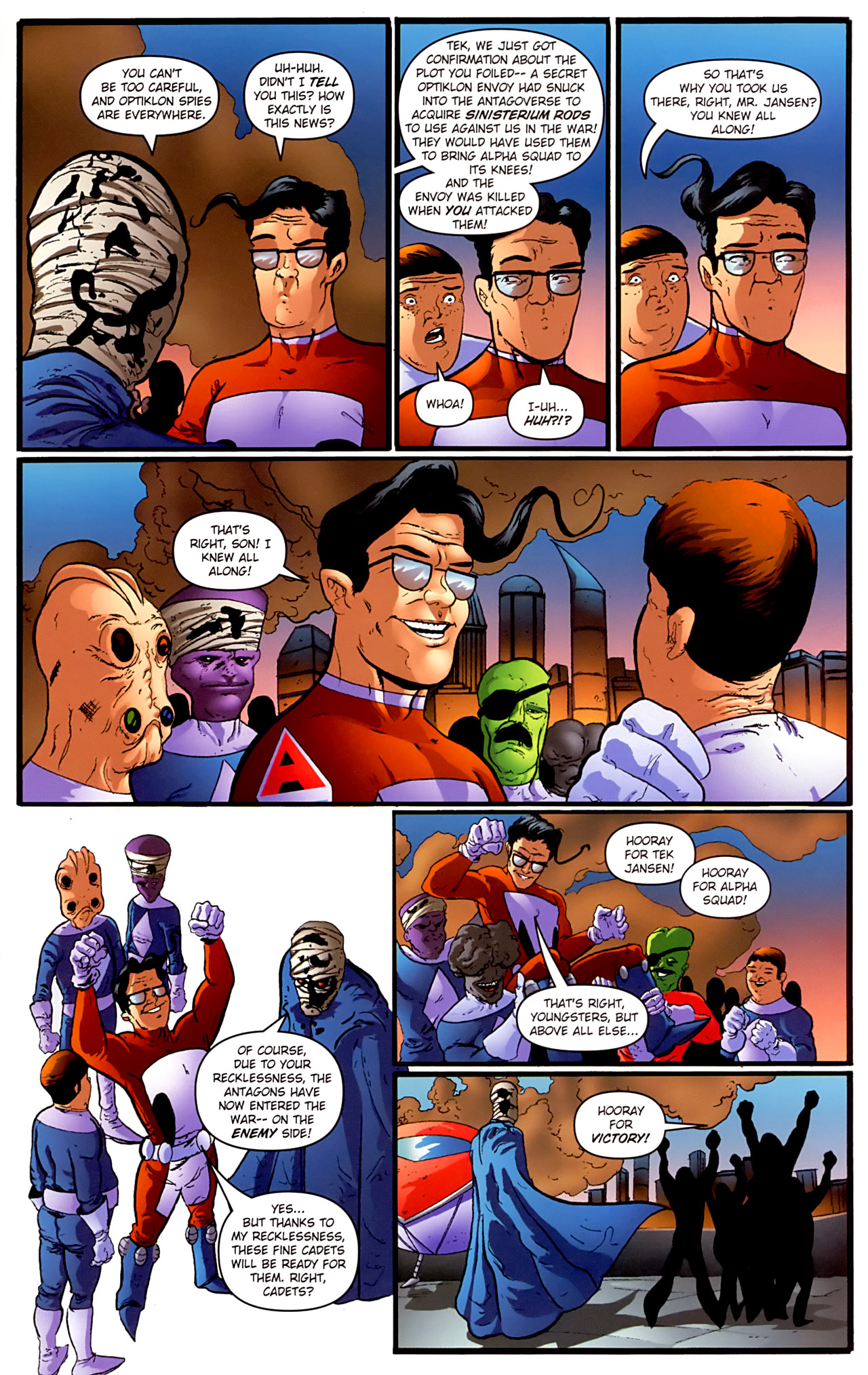 Read online Stephen Colbert's Tek Jansen comic -  Issue #2 - 18