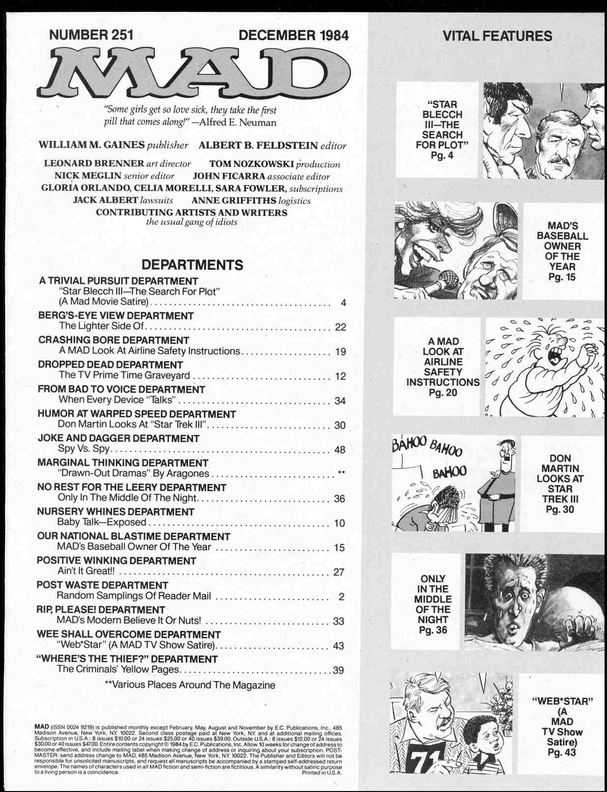 Read online MAD comic -  Issue #251 - 3