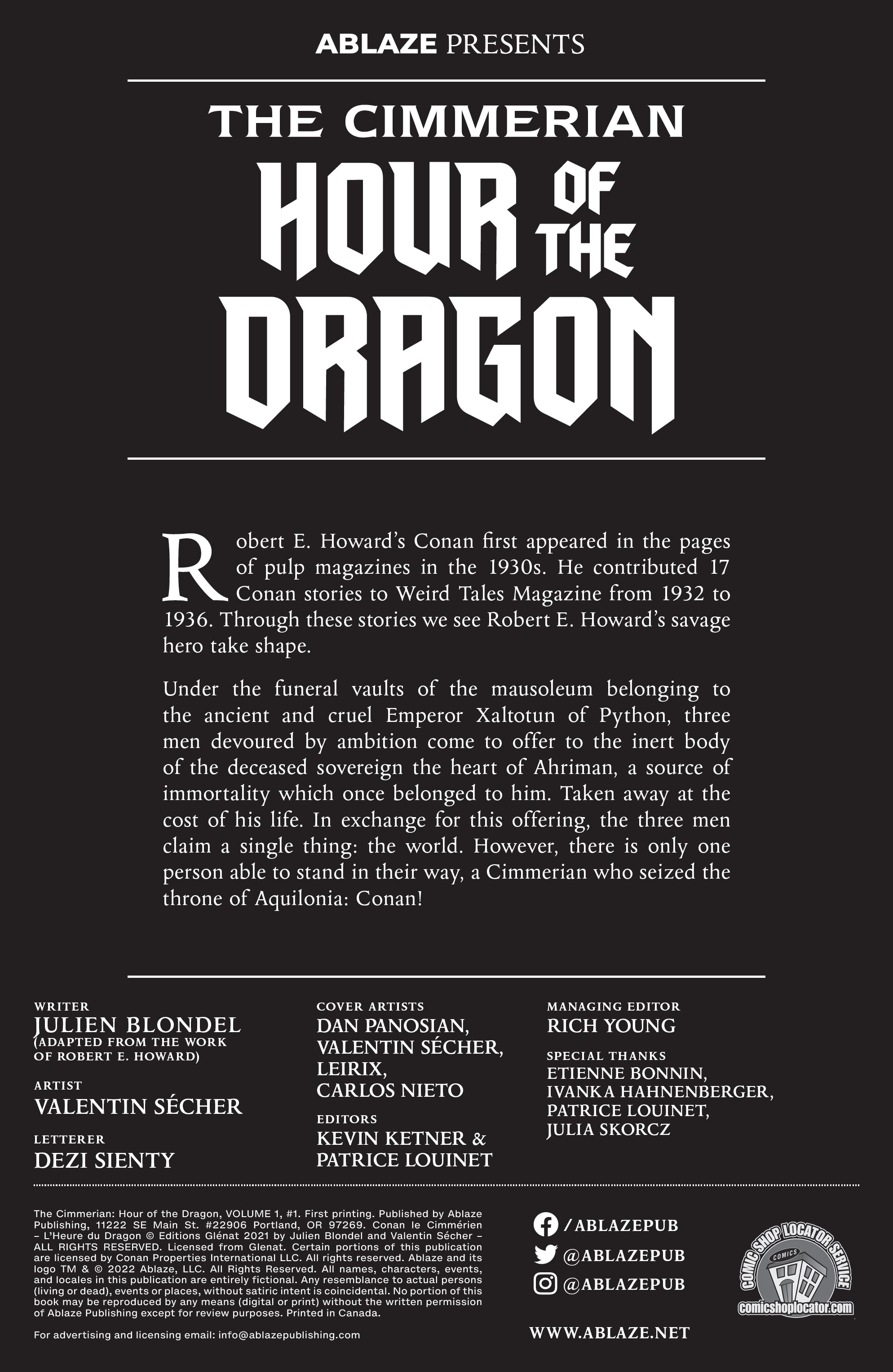 Read online The Cimmerian: Hour of the Dragon comic -  Issue #1 - 2