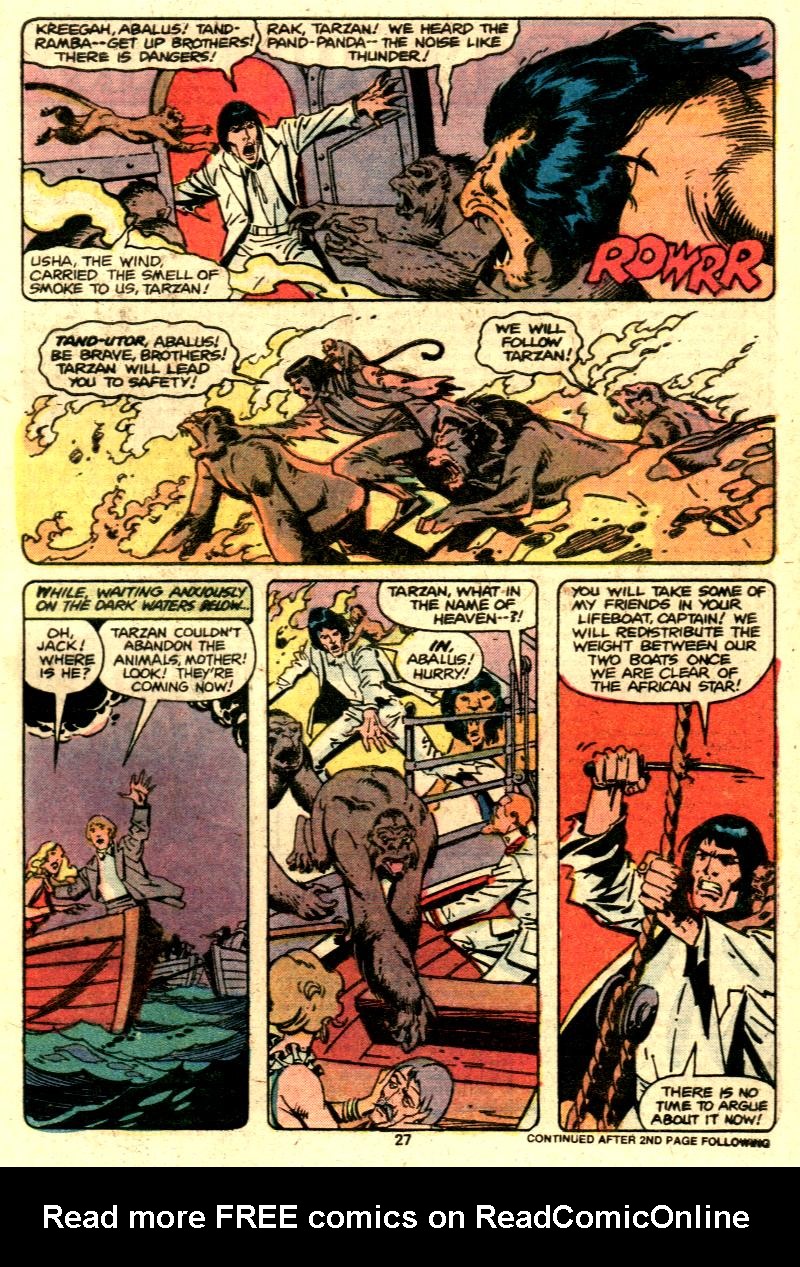 Read online Tarzan (1977) comic -  Issue #29 - 16
