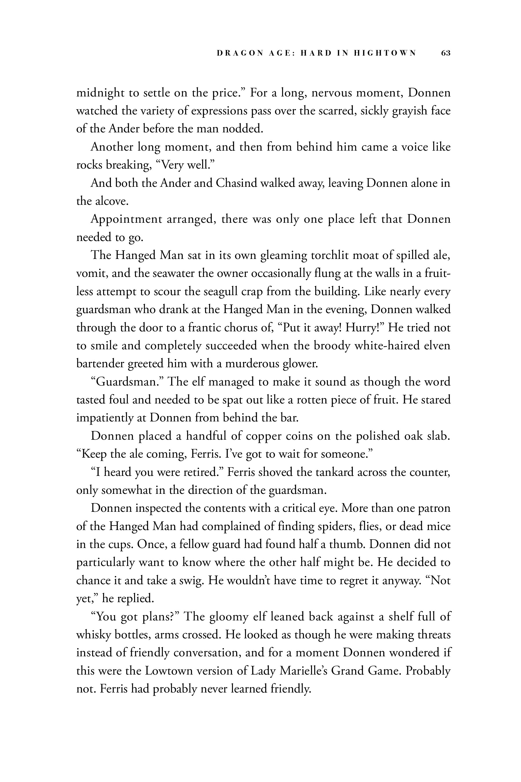 Read online Dragon Age: Hard in Hightown comic -  Issue # TPB - 64