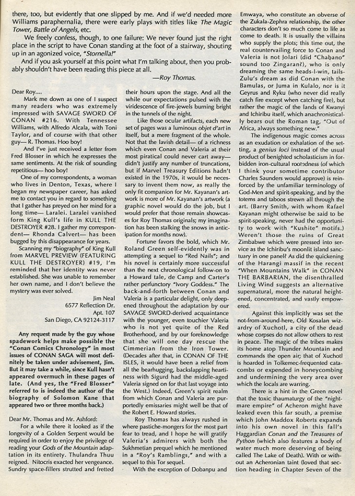 Read online The Savage Sword Of Conan comic -  Issue #223 - 65