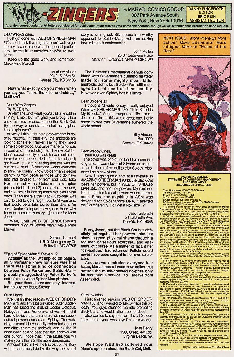 Read online Web of Spider-Man (1985) comic -  Issue #86 - 25