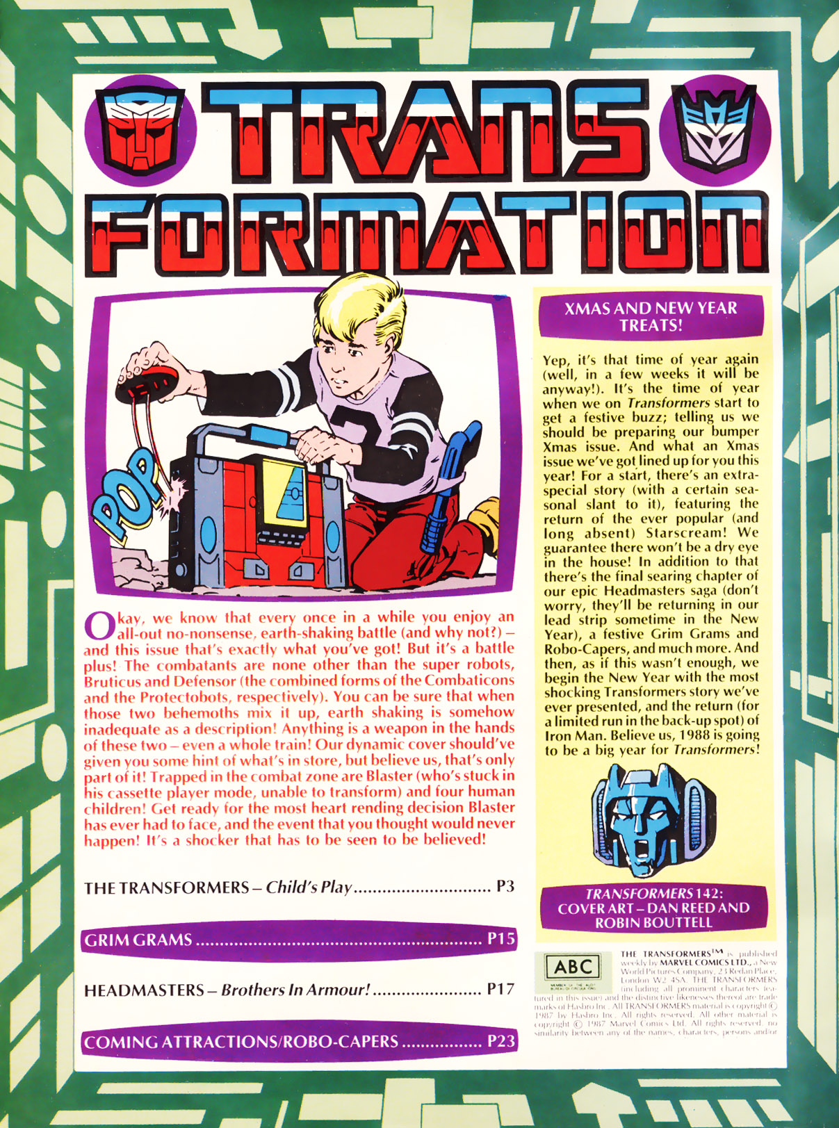 Read online The Transformers (UK) comic -  Issue #142 - 2