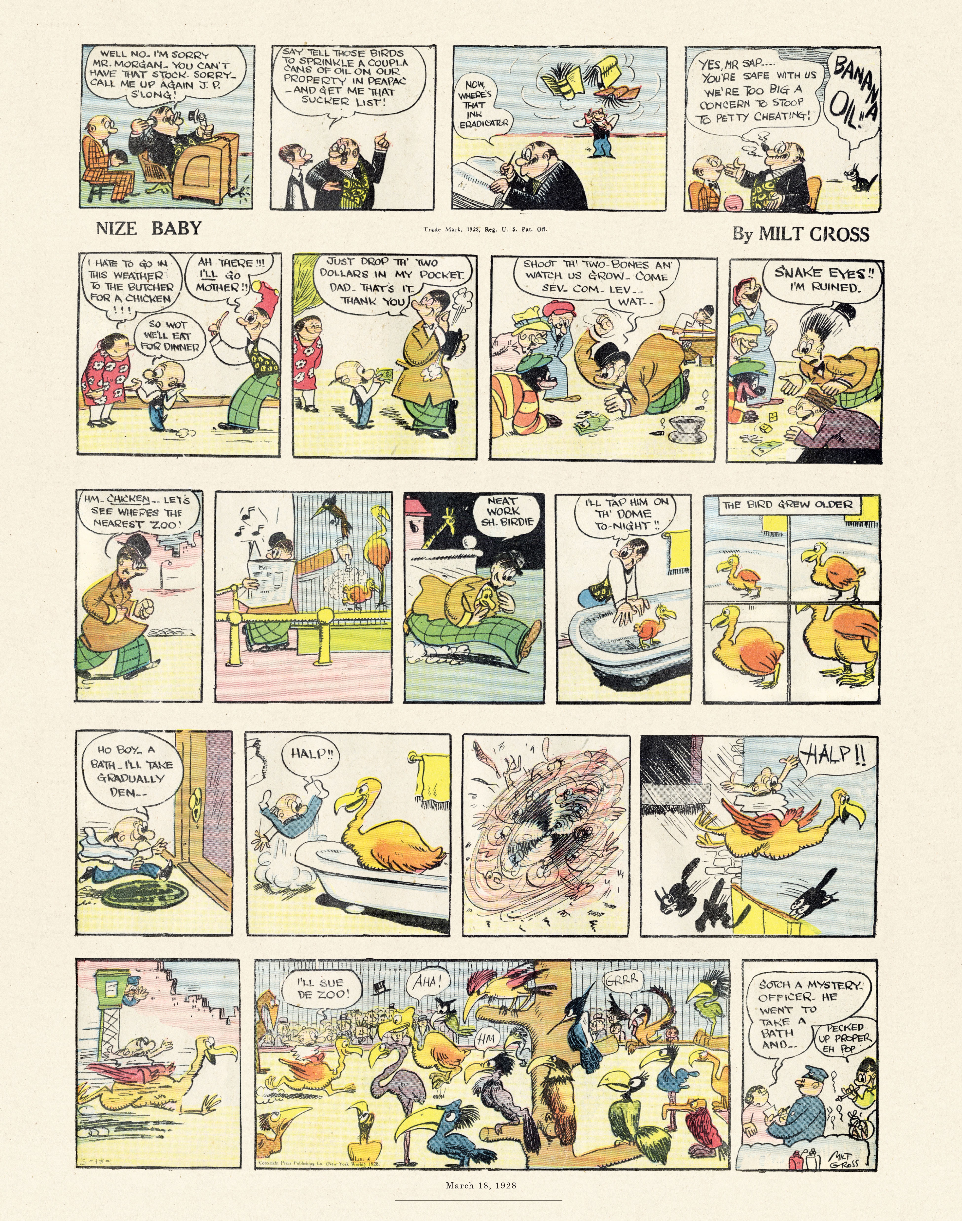Read online Gross Exaggerations: The Meshuga Comic Strips of Milt Gross comic -  Issue # TPB - 53