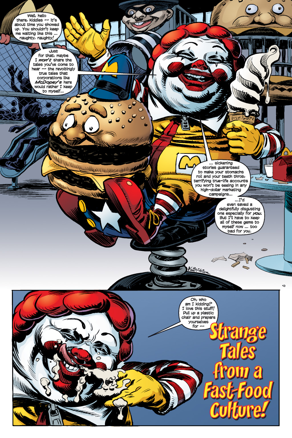 Read online Supersized: Strange Tales from a Fast-Food Culture comic -  Issue # TPB - 8
