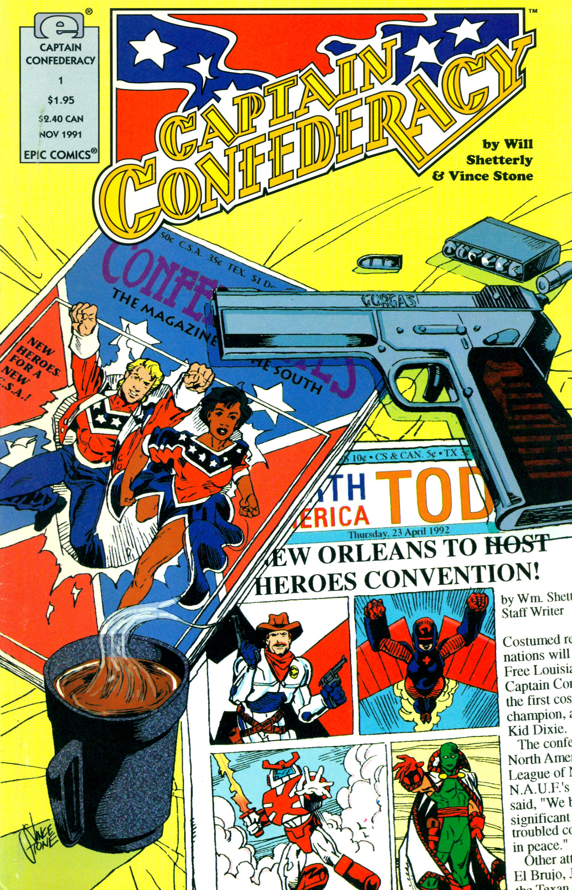 Read online Captain Confederacy (1991) comic -  Issue #1 - 1