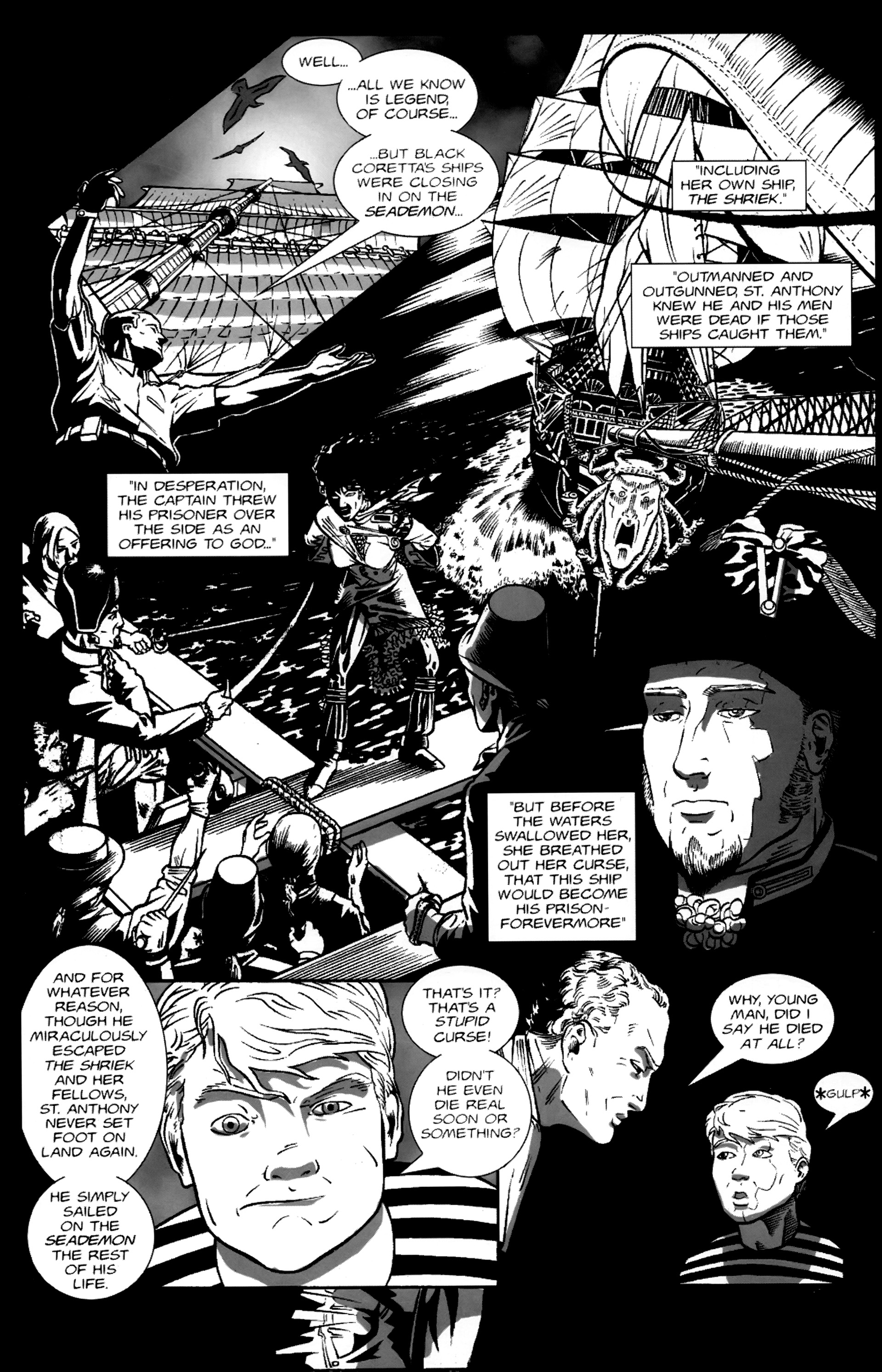 Read online Warrior Nun: Black & White comic -  Issue #1 - 5