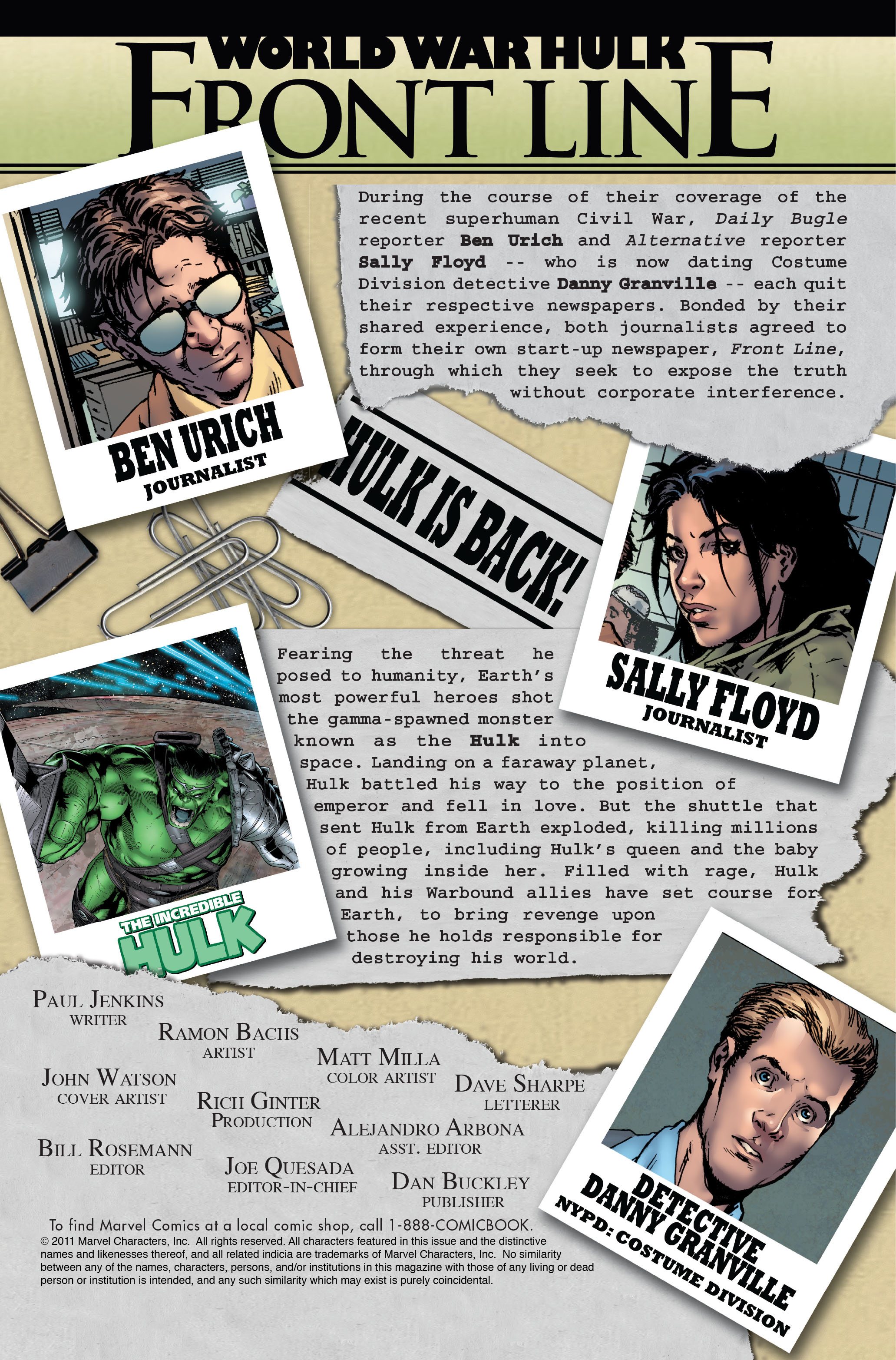 Read online World War Hulk: Front Line comic -  Issue #1 - 2