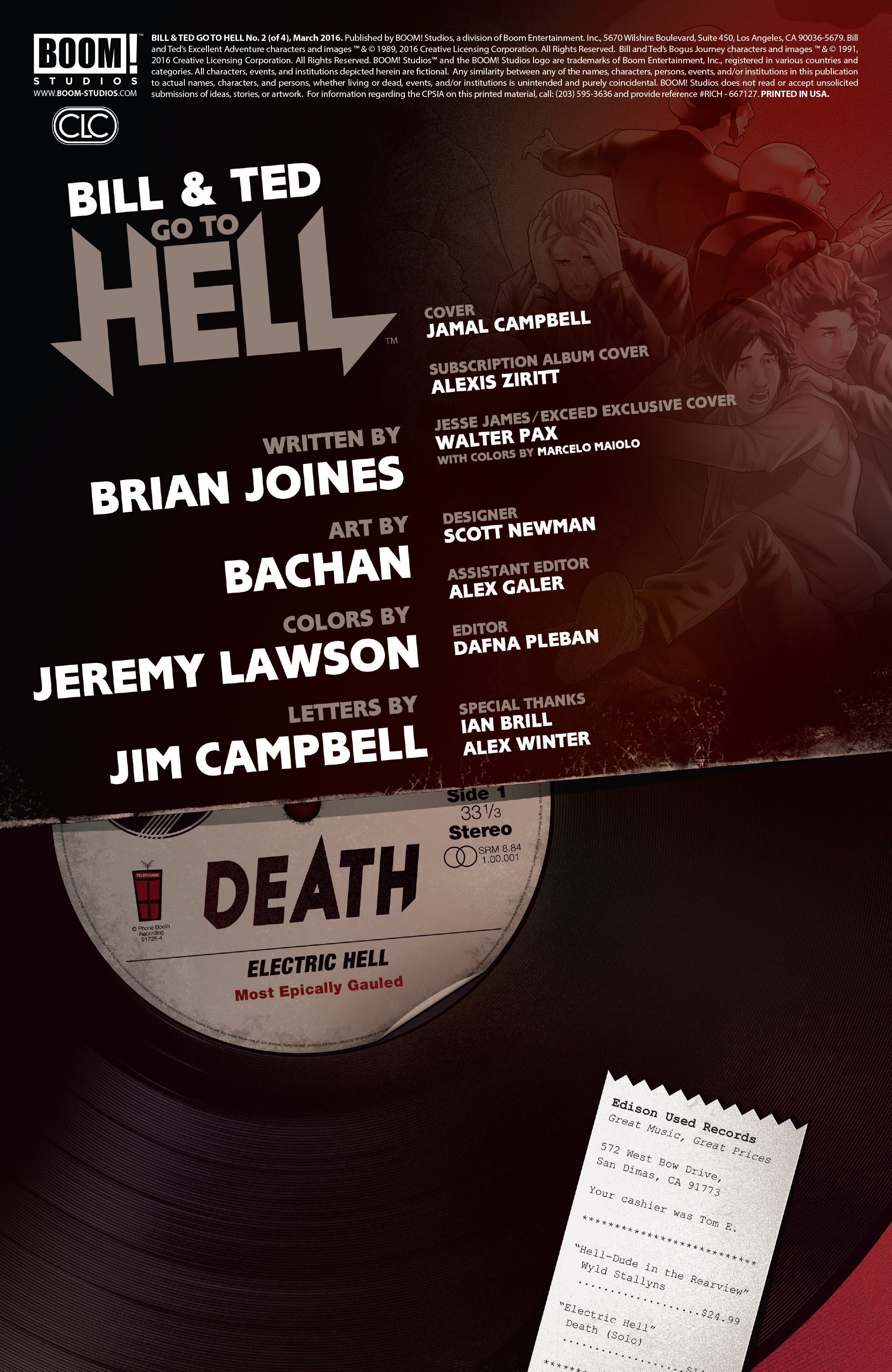 Read online Bill & Ted Go to Hell comic -  Issue #2 - 2
