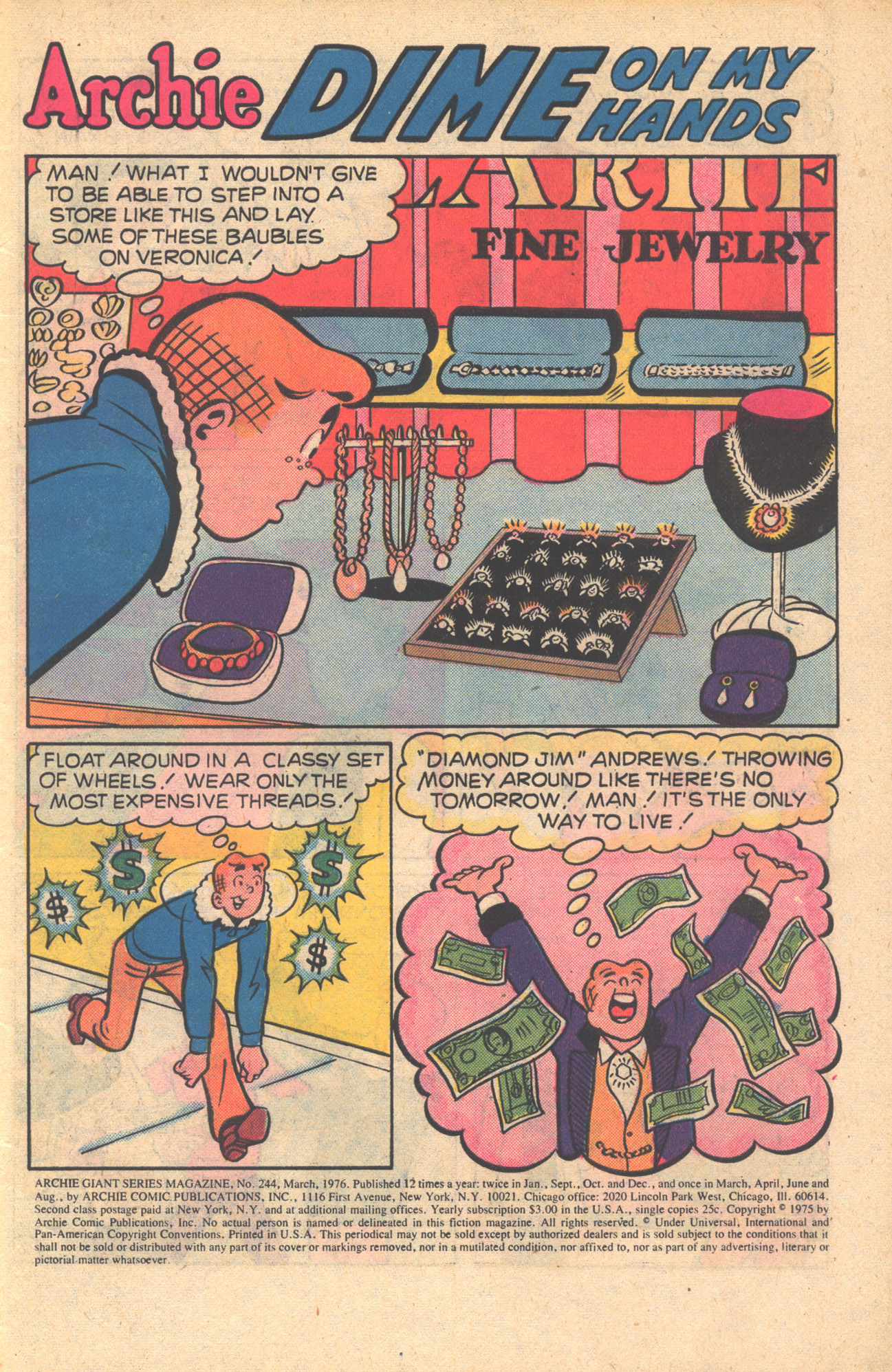 Read online Archie Giant Series Magazine comic -  Issue #244 - 3
