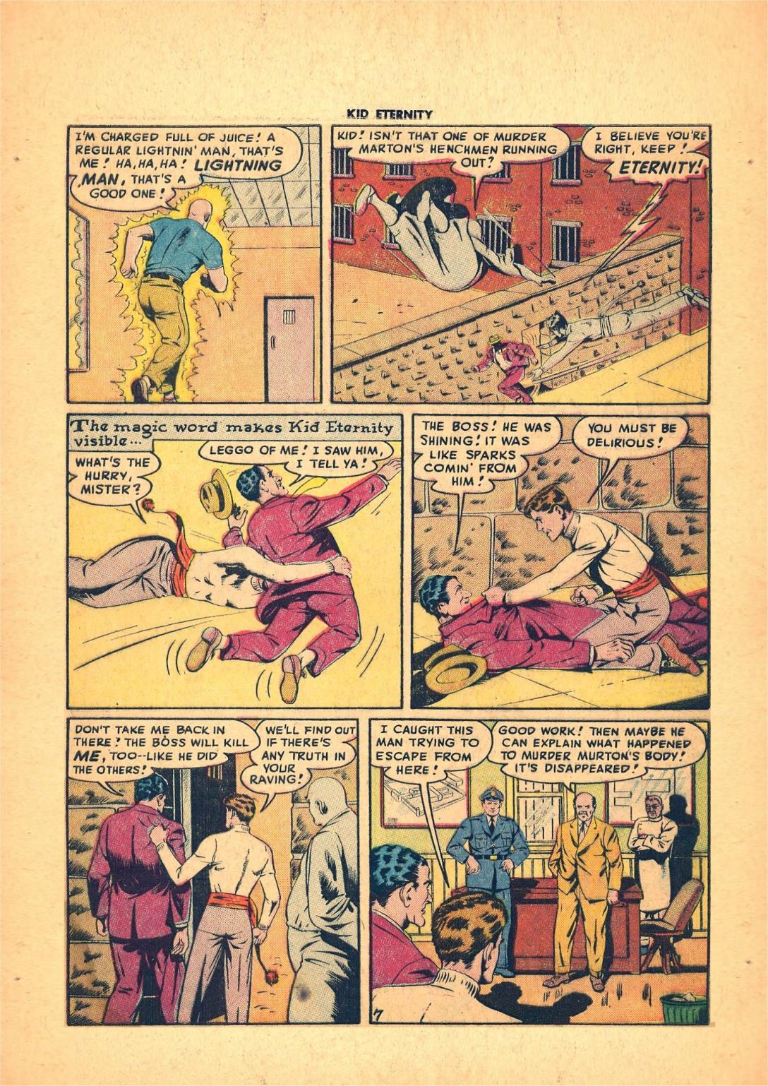 Read online Kid Eternity (1946) comic -  Issue #7 - 9