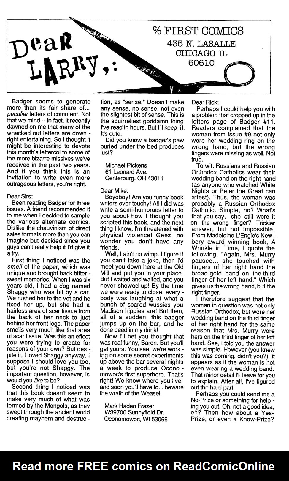 Read online The Badger comic -  Issue #23 - 30