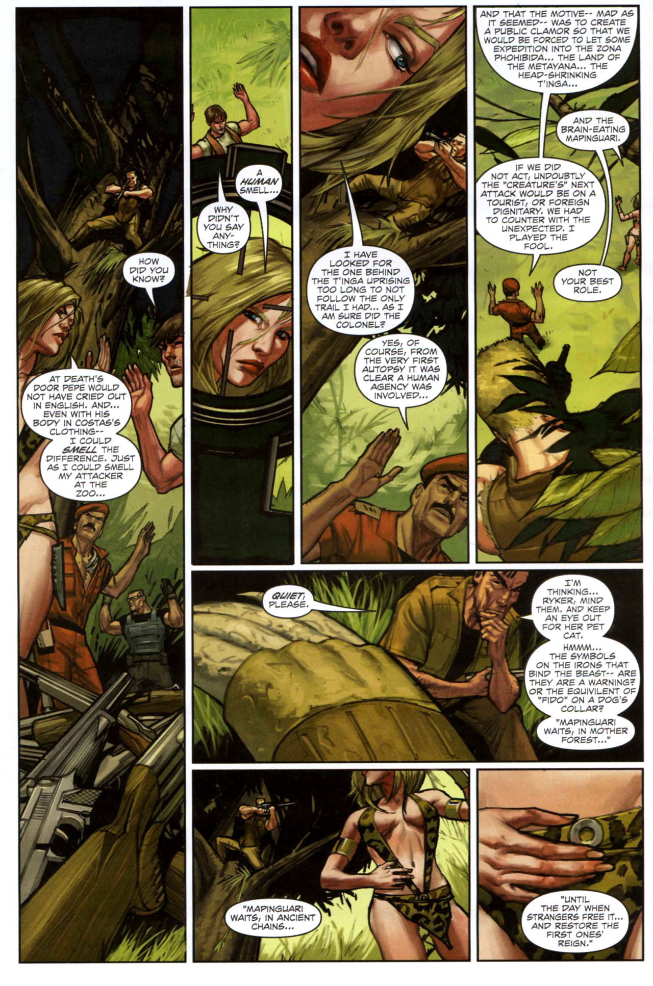 Read online Sheena - Trail of the Mapinguari comic -  Issue # Full - 34