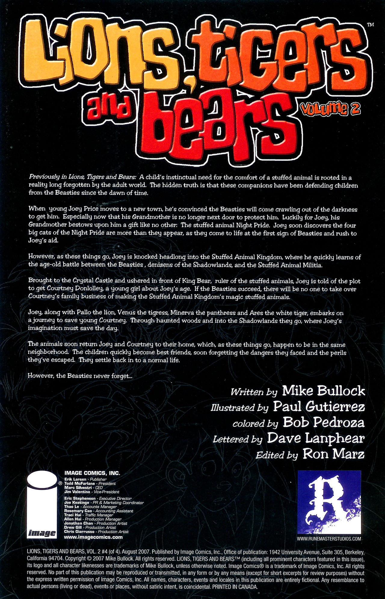 Read online Lions, Tigers and Bears (2006) comic -  Issue #4 - 2