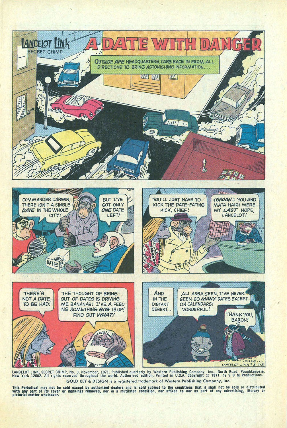 Read online Lancelot Link Secret Chimp comic -  Issue #3 - 3