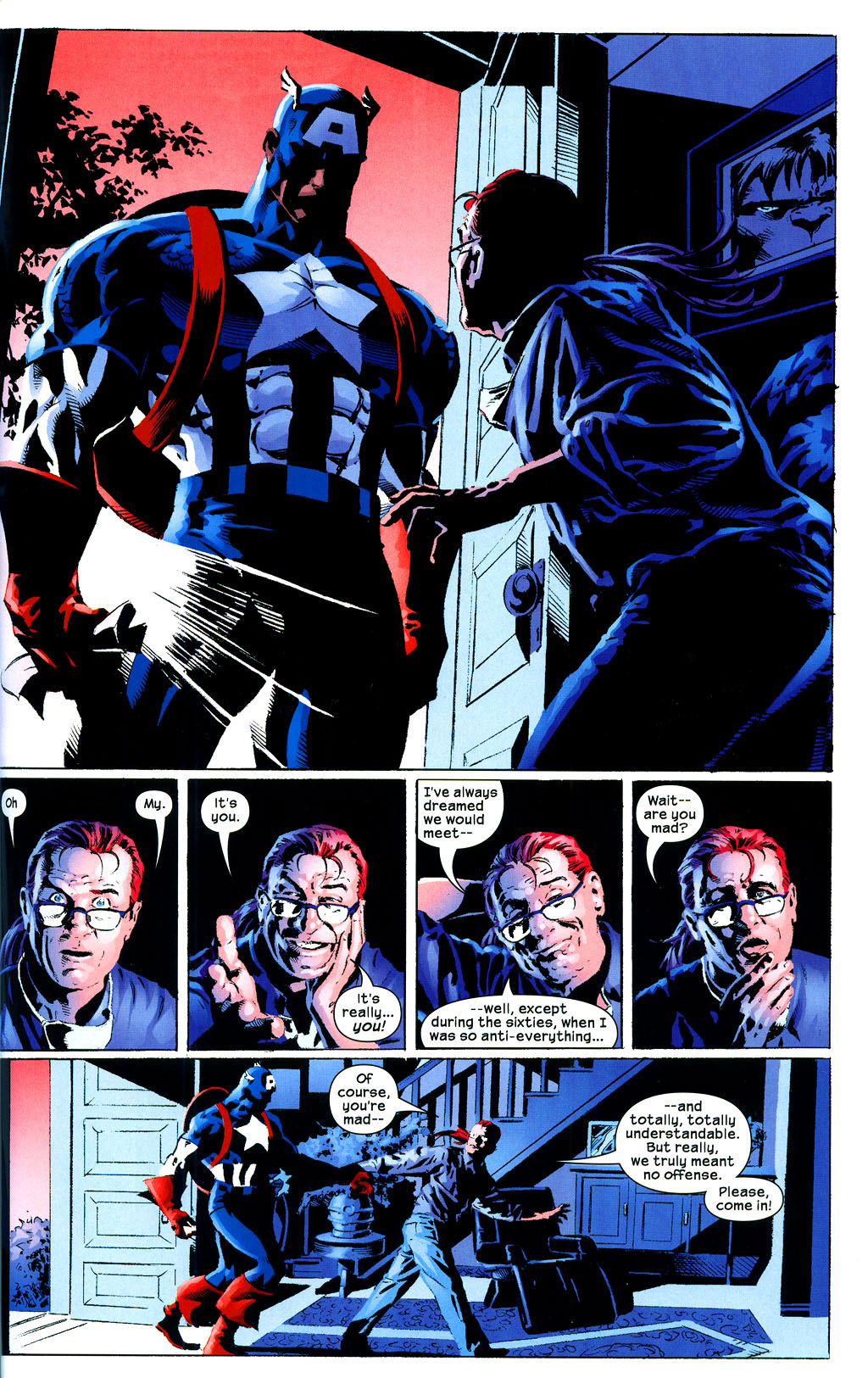 Read online Captain America: Red, White & Blue comic -  Issue # TPB - 95