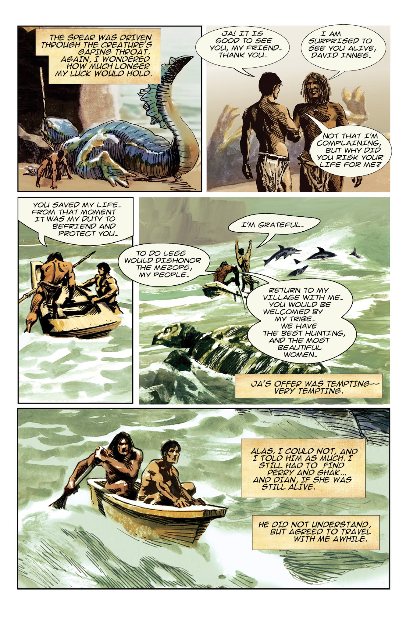 Read online Edgar Rice Burroughs' At the Earth's Core comic -  Issue # TPB - 57