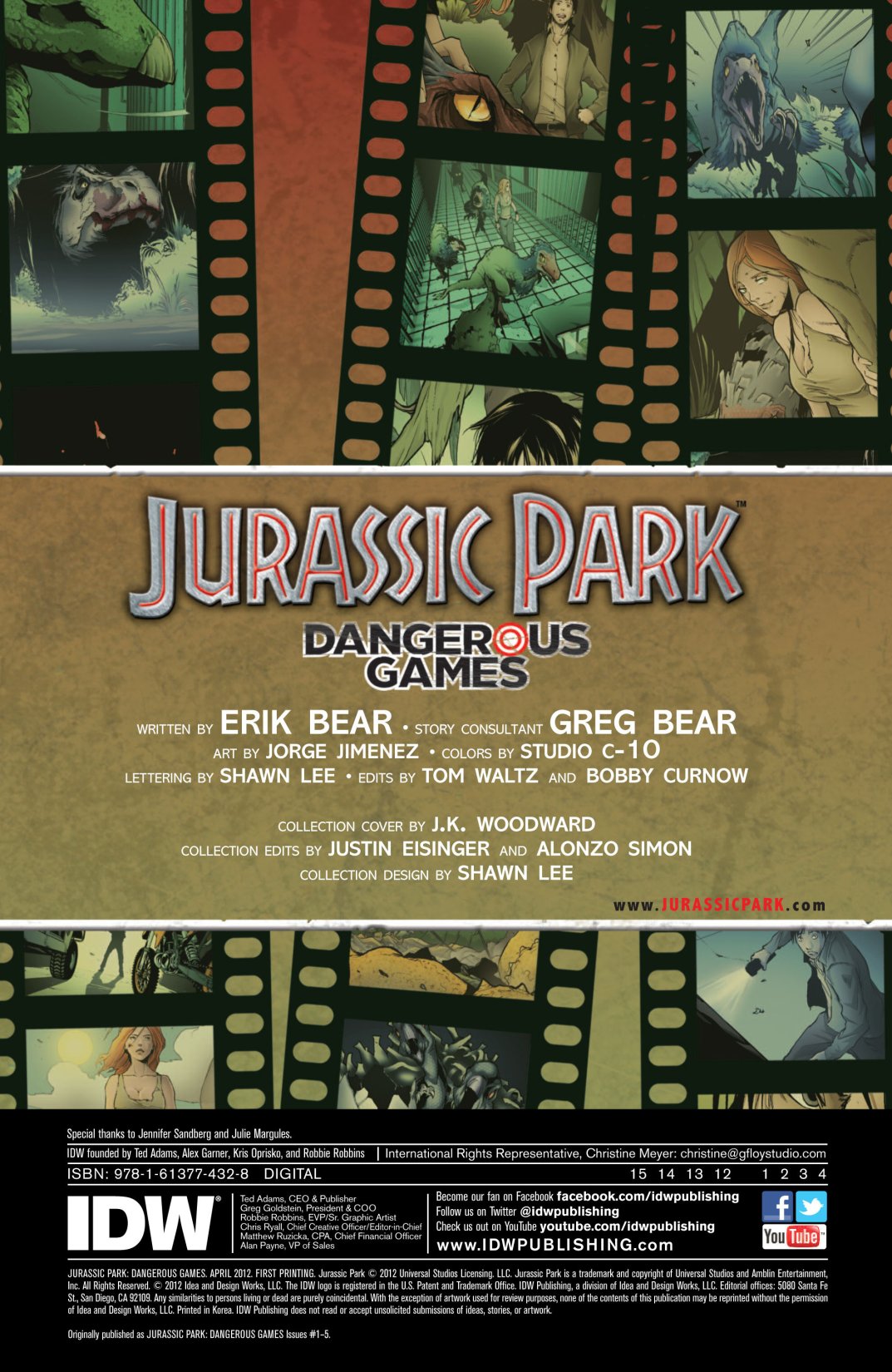 Read online Jurassic Park: Dangerous Games comic -  Issue # _TPB - 3