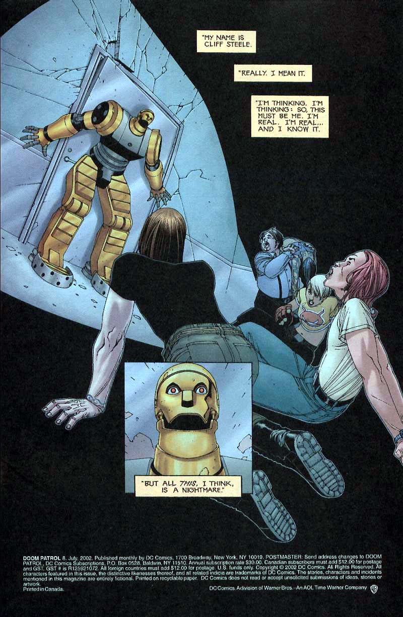 Read online Doom Patrol (2001) comic -  Issue #8 - 1