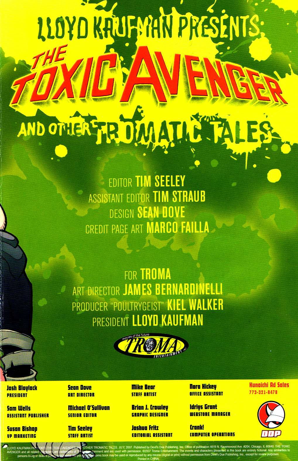 Read online Lloyd Kaufman Presents: The Toxic Avenger and Other Tromatic Tales comic -  Issue # TPB (Part 1) - 3