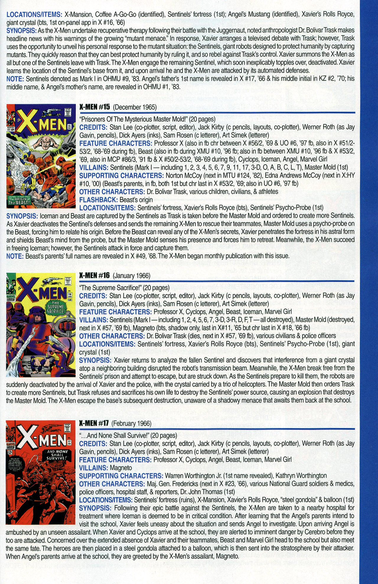 Read online Official Index to the Marvel Universe comic -  Issue #1 - 51