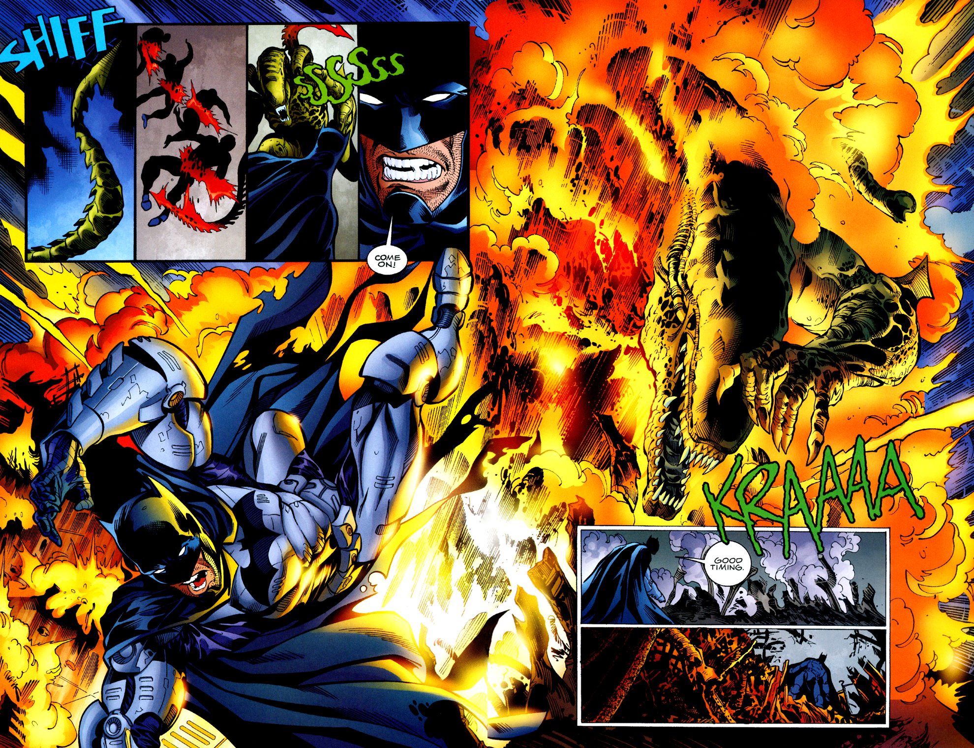 Read online Batman/Aliens II comic -  Issue #3 - 38