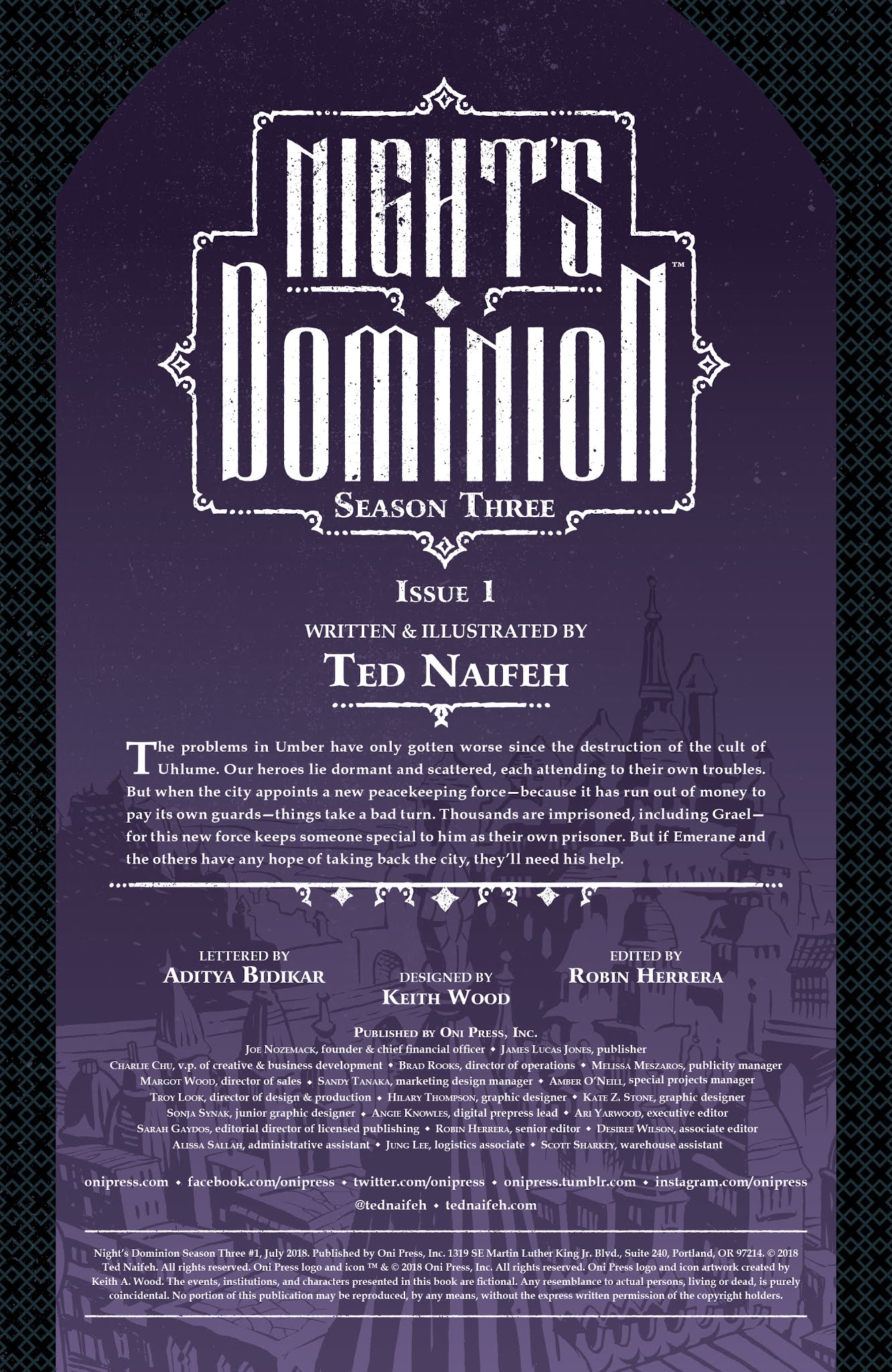 Read online Night's Dominion: Season Three comic -  Issue #1 - 2