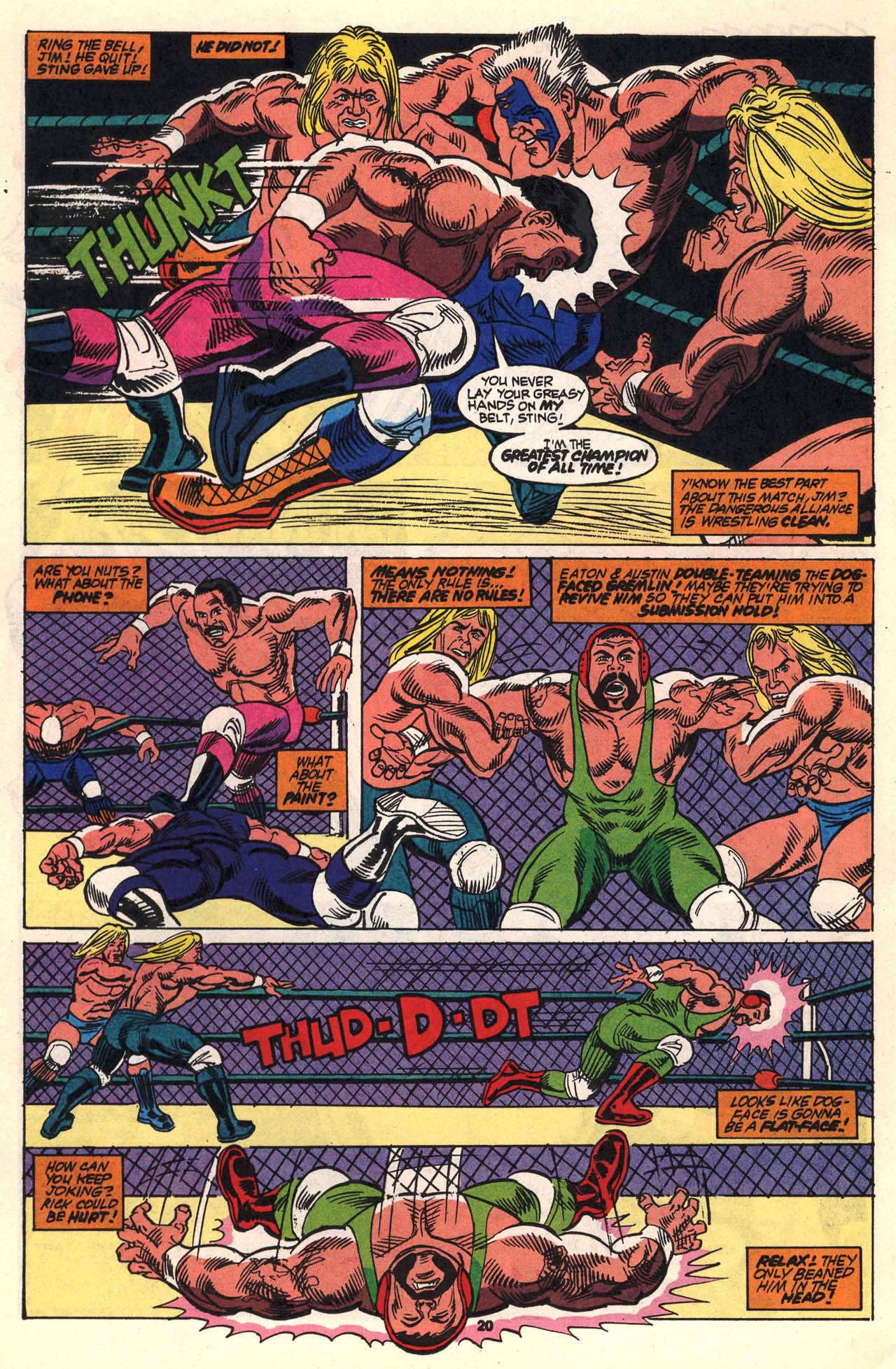 Read online WCW World Championship Wrestling comic -  Issue #5 - 21