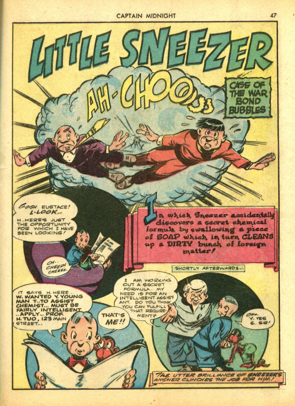 Read online Captain Midnight (1942) comic -  Issue #5 - 47