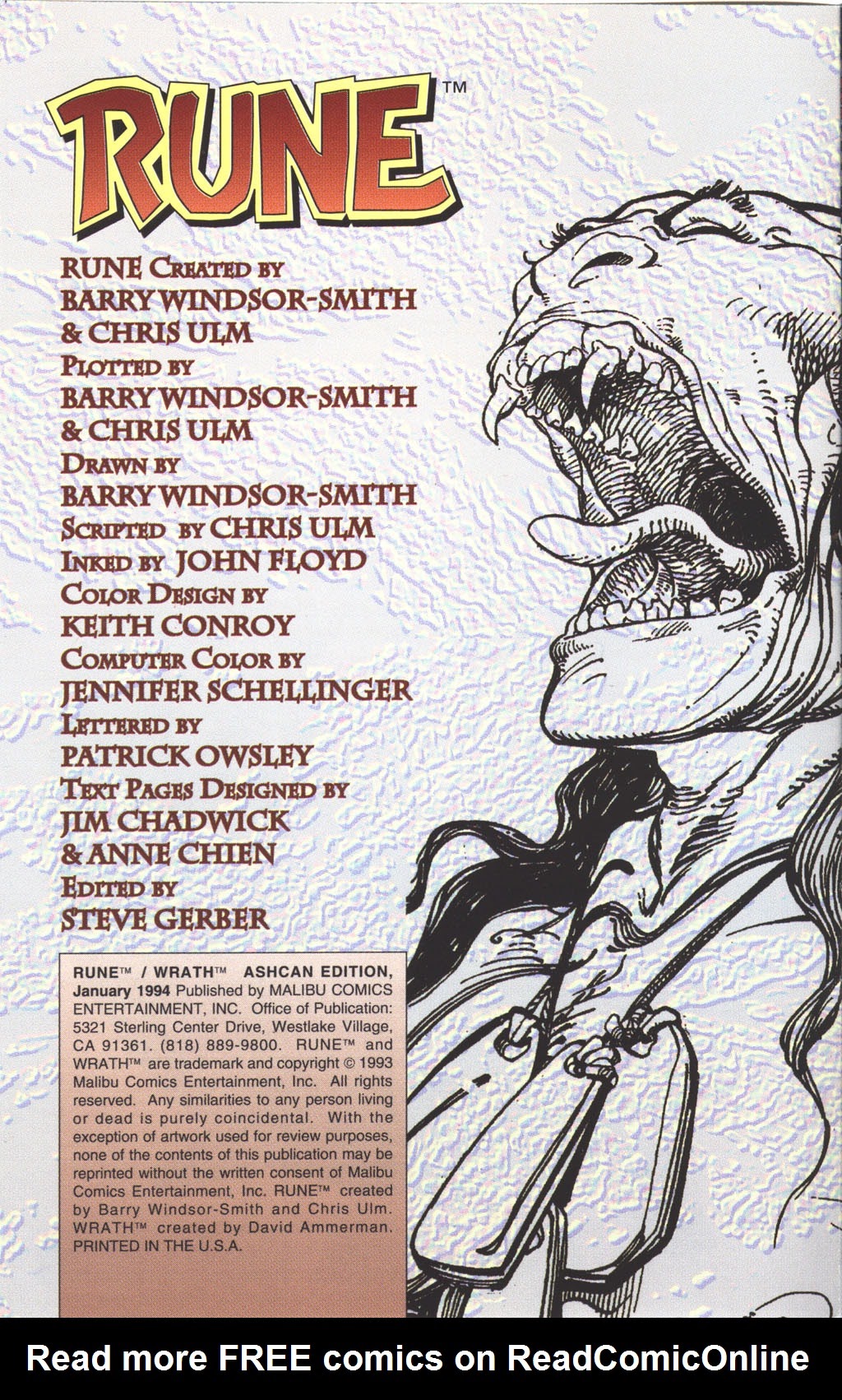 Read online Rune/Wrath Ashcan comic -  Issue # Full - 4