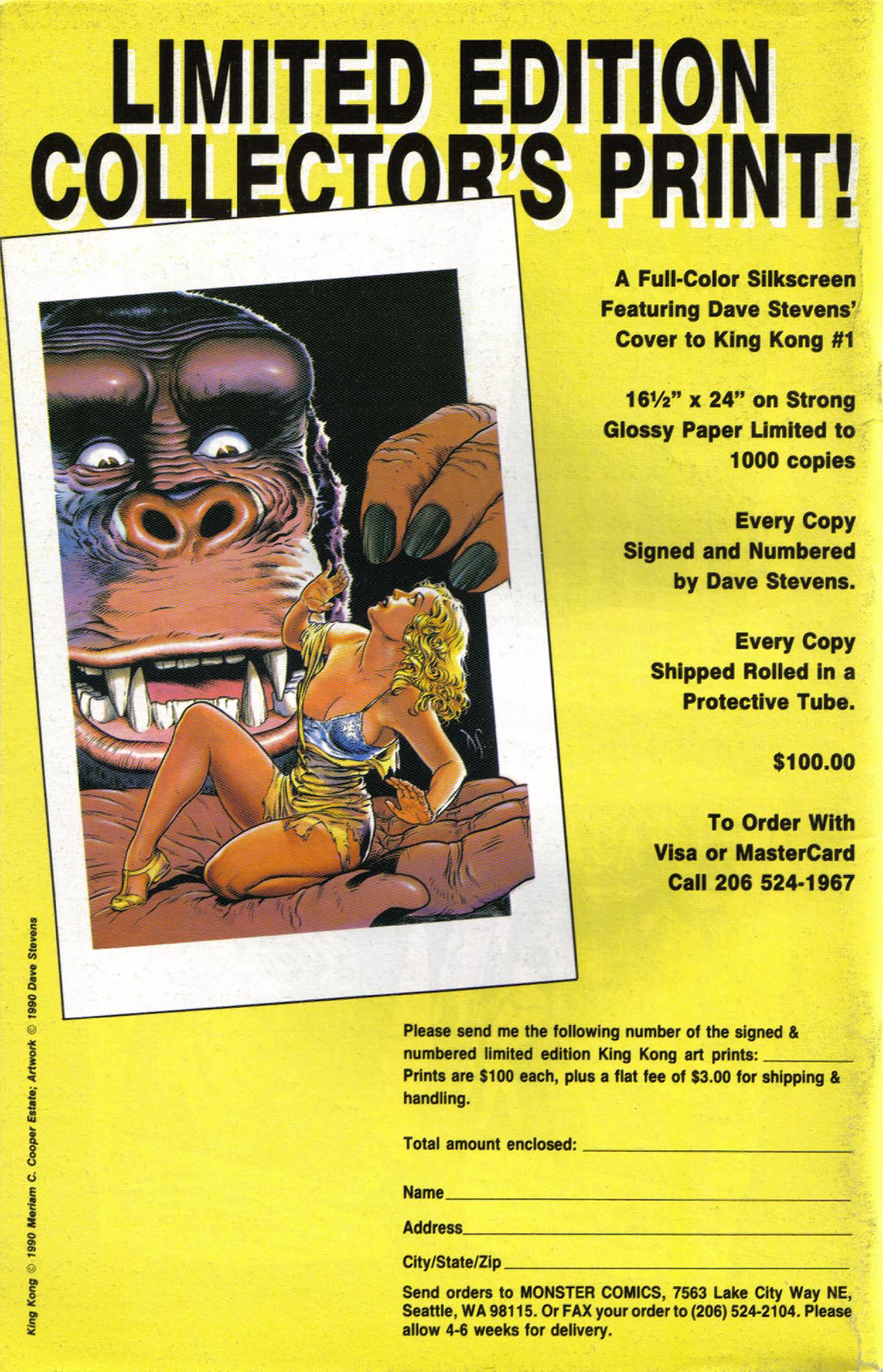 Read online King Kong (1991) comic -  Issue #1 - 39