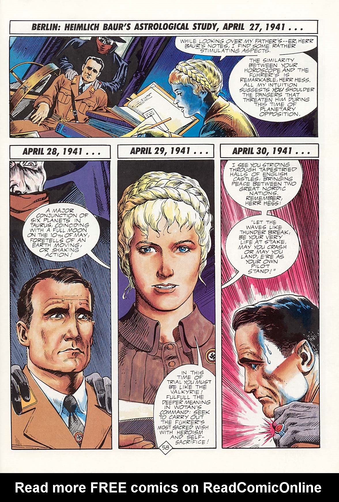 Read online Marvel Graphic Novel comic -  Issue #34 - The Shadow - Hitler's Astrologer - 63