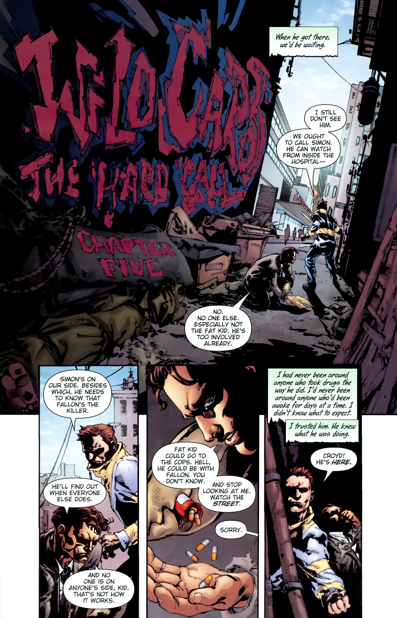 Read online George R.R. Martin's Wild Cards: The Hard Call comic -  Issue #5 - 7