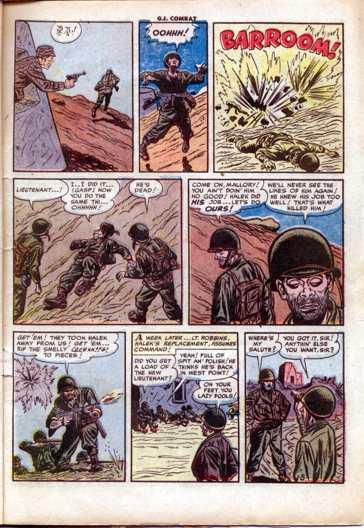 Read online G.I. Combat (1952) comic -  Issue #1 - 7