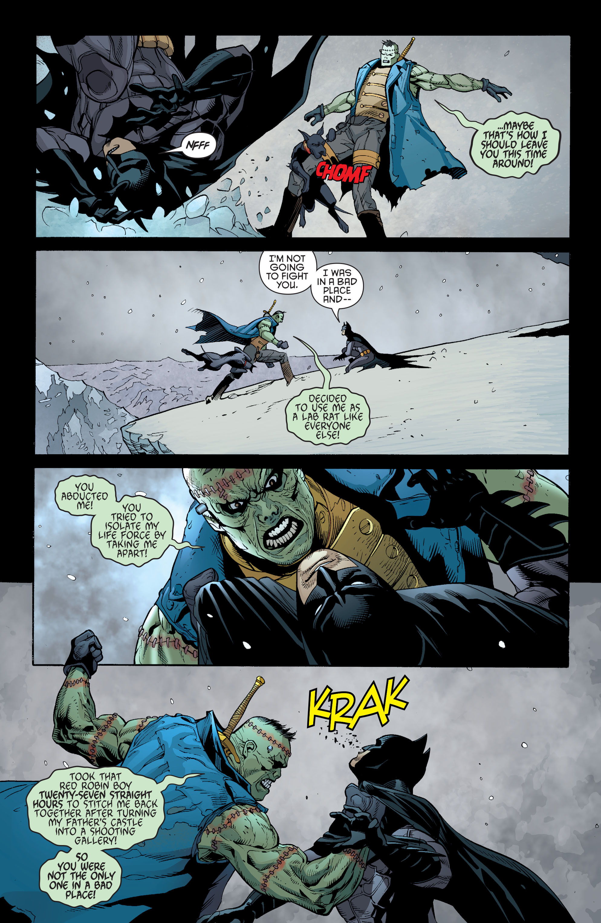 Read online Batman and Robin (2011) comic -  Issue #31 - Batman and Frankenstein - 7