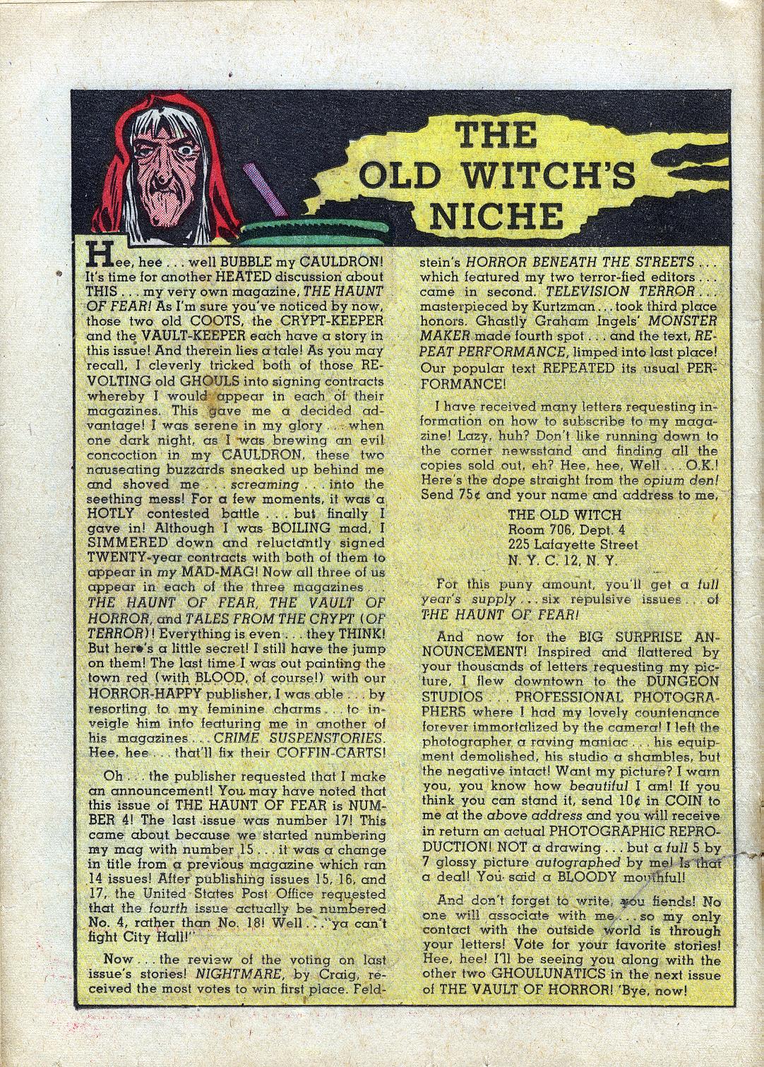 Read online Haunt of Fear comic -  Issue #4 - 20