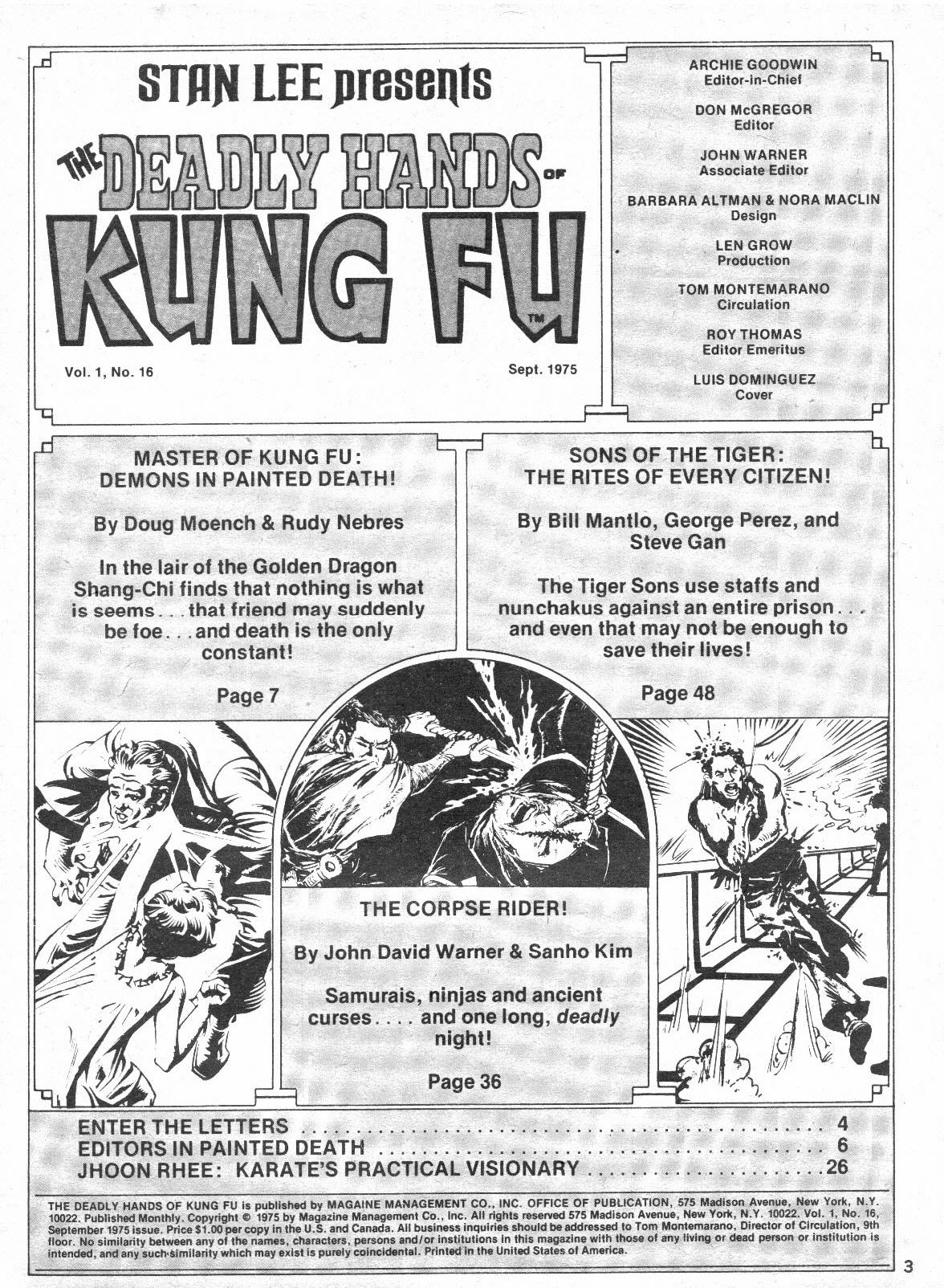 The Deadly Hands of Kung Fu Issue #16 #17 - English 3