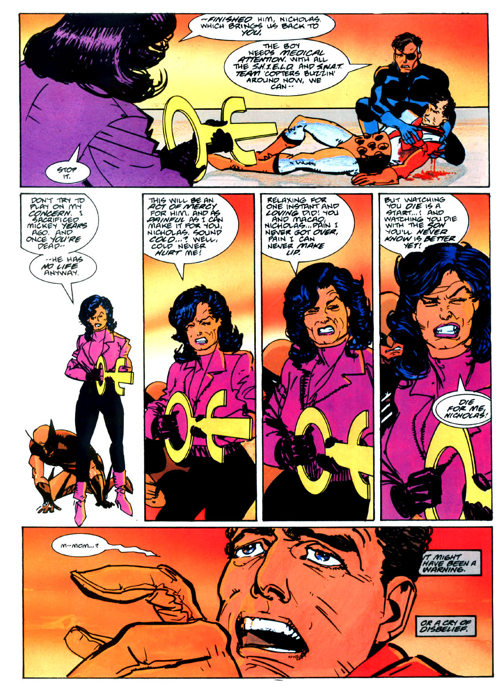 Read online Marvel Graphic Novel comic -  Issue #50 - Wolverine & Nick Fury - The Scorpio Connection - 61