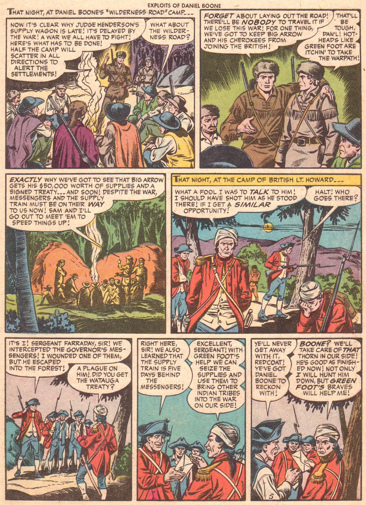 Read online Exploits of Daniel Boone comic -  Issue #5 - 7