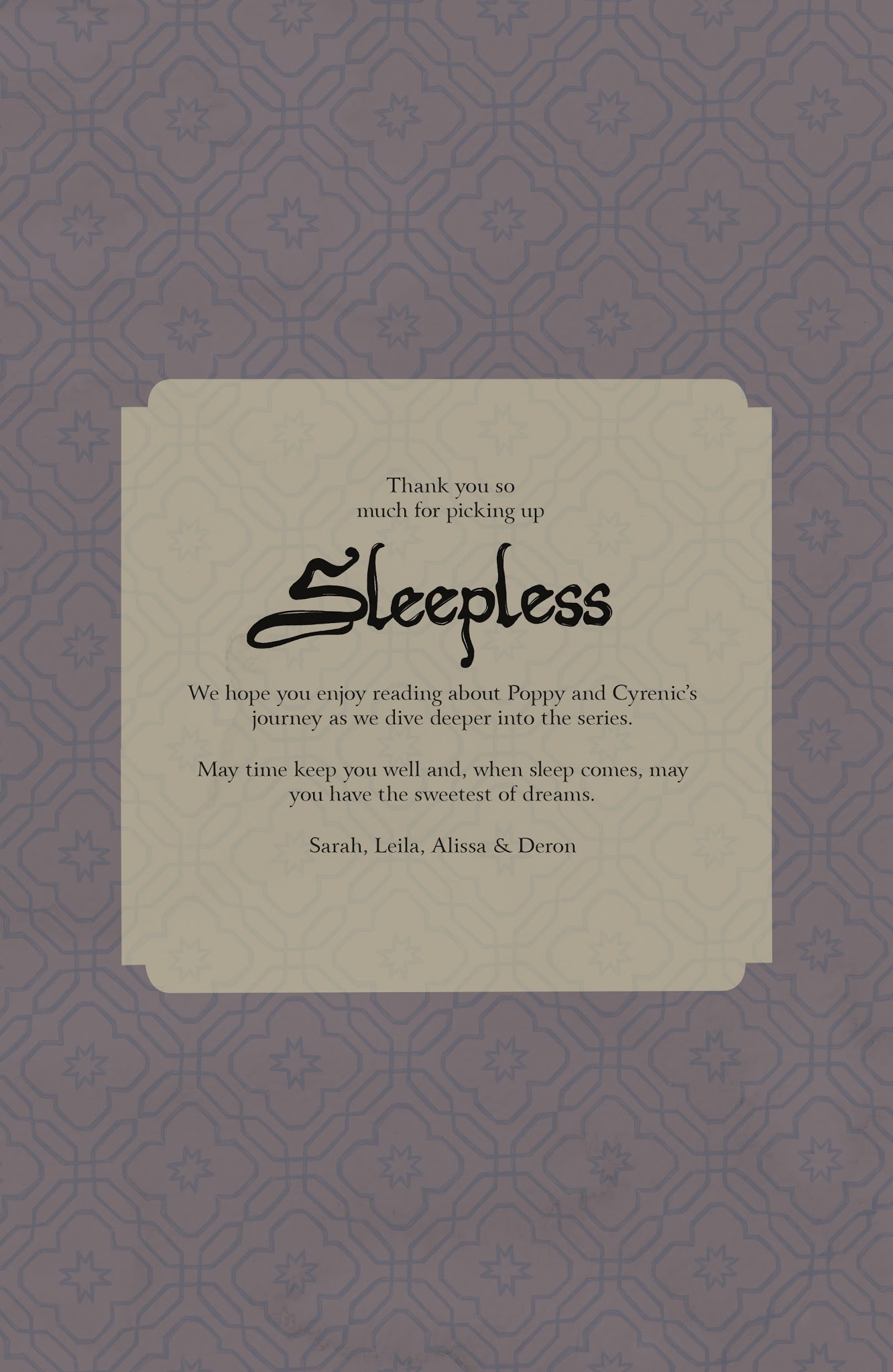 Read online Sleepless comic -  Issue #1 - 31