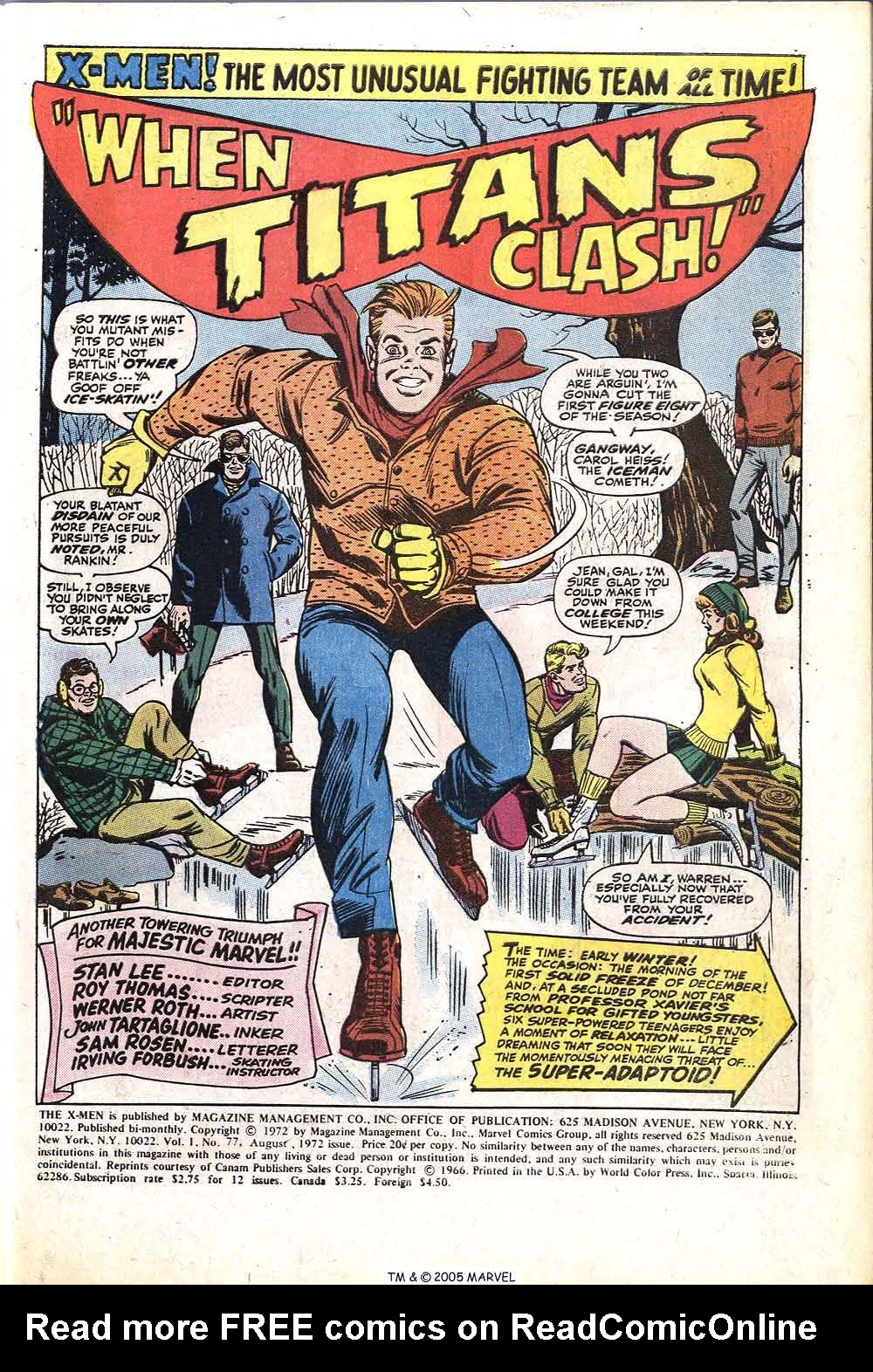 Read online Uncanny X-Men (1963) comic -  Issue #77 - 3