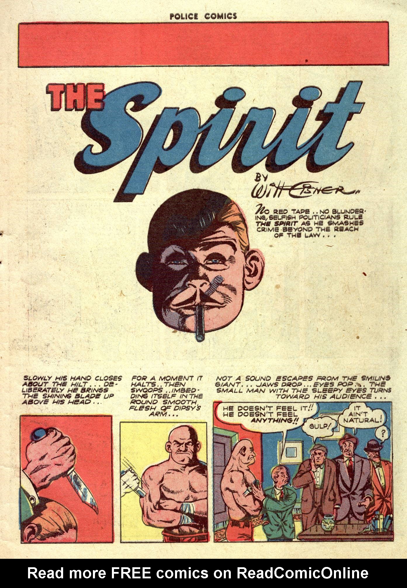 Read online Police Comics comic -  Issue #31 - 51