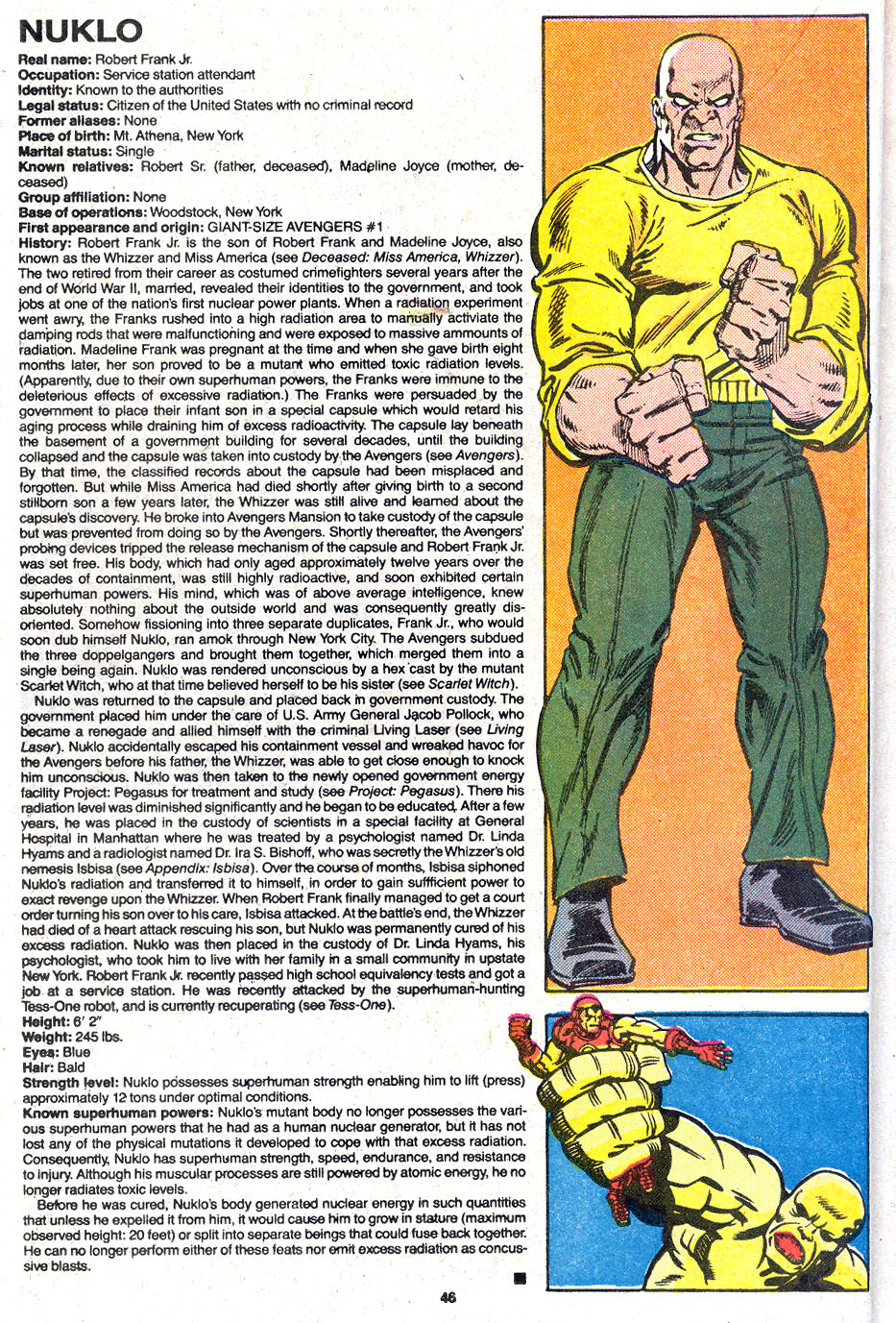 Read online The Official Handbook of the Marvel Universe Deluxe Edition comic -  Issue #9 - 52