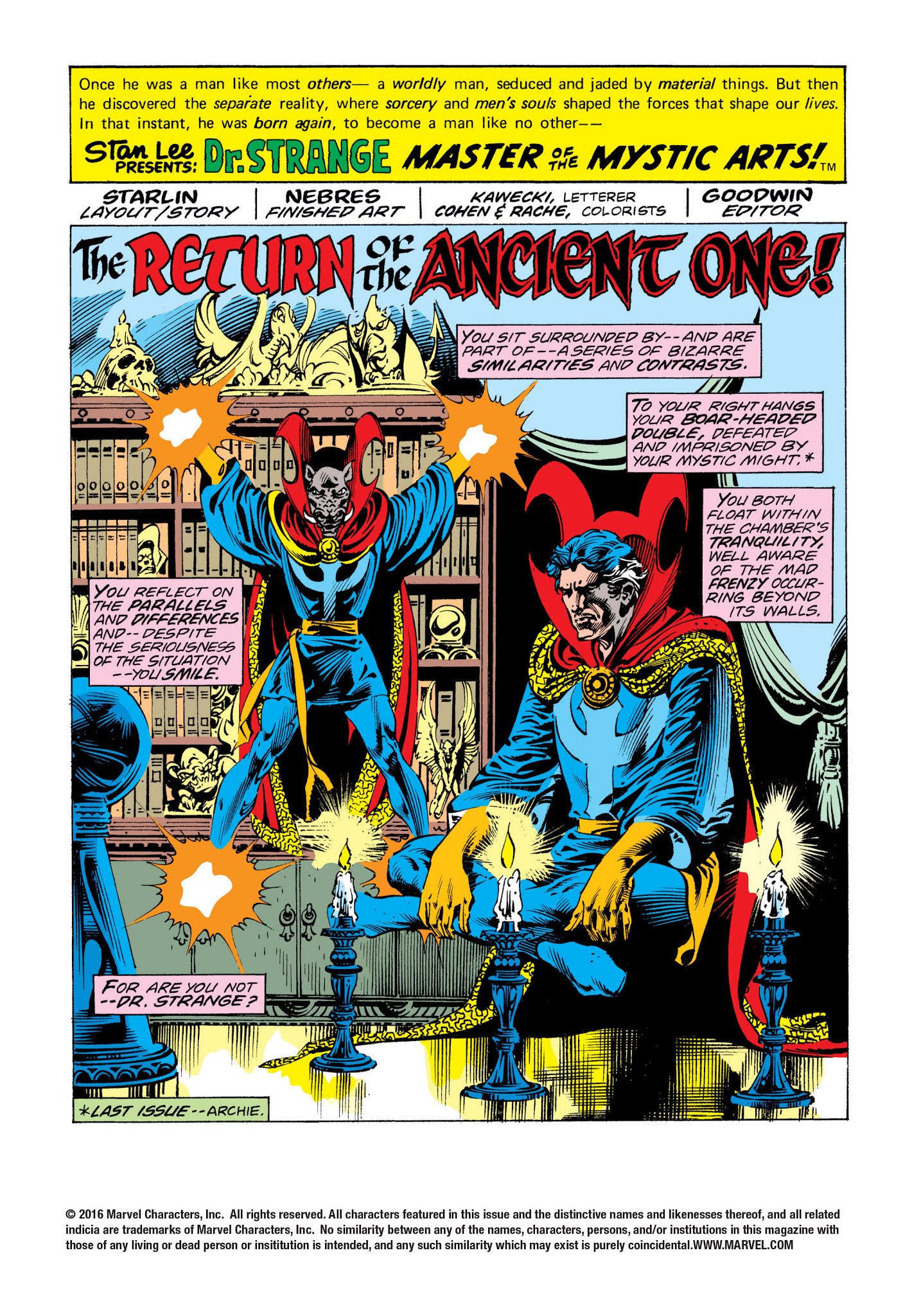 Read online Marvel Masterworks: Doctor Strange comic -  Issue # TPB 7 (Part 1) - 62
