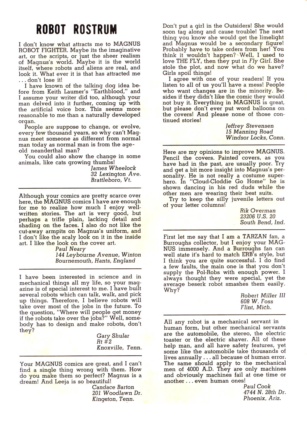 Read online Magnus, Robot Fighter 4000 AD comic -  Issue #18 - 2