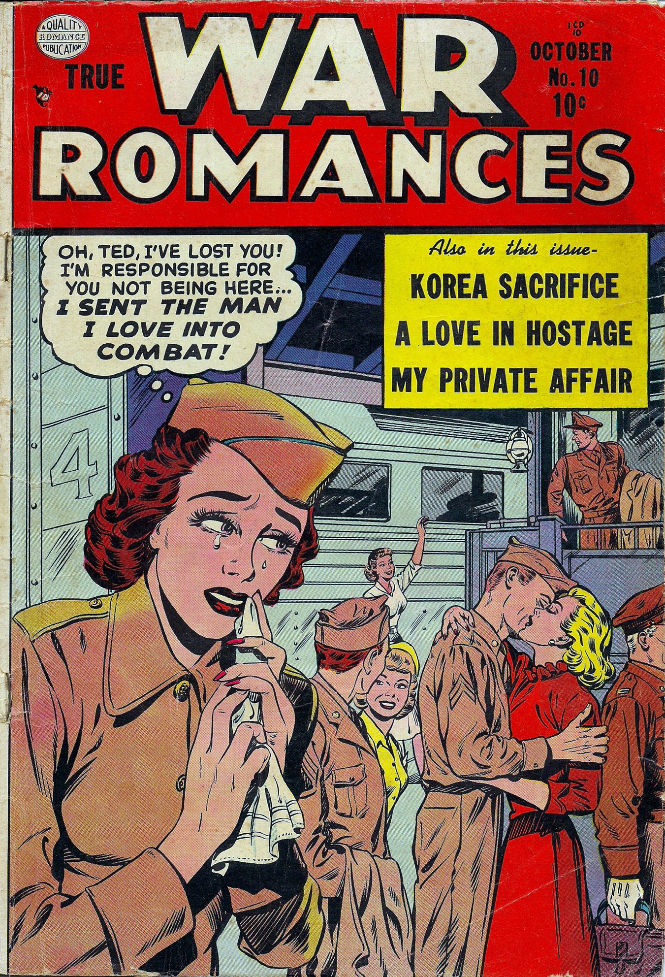 Read online True War Romances comic -  Issue #10 - 1